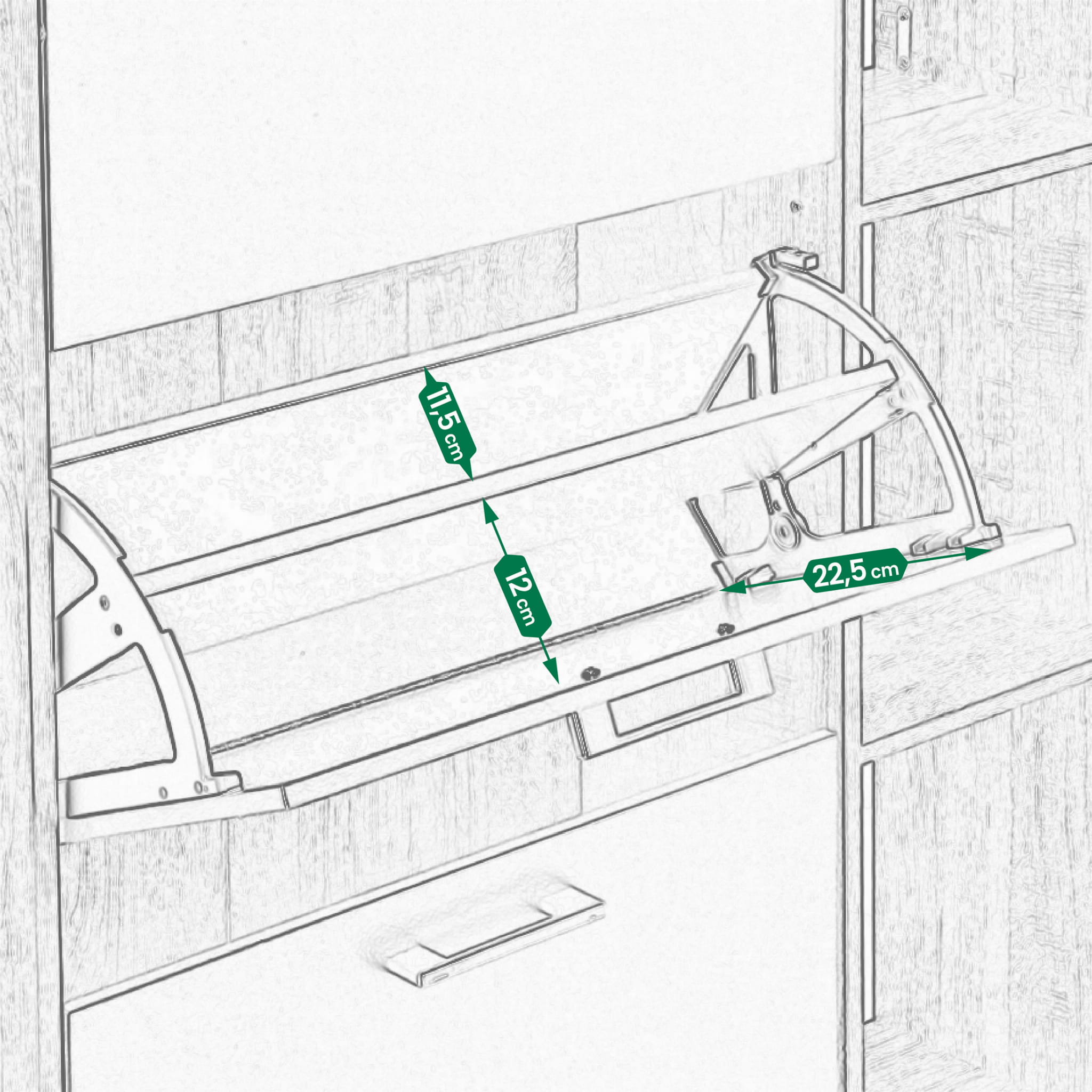 SZAFKA na buty REGAŁ 2 KOMORY OBUWIE komoda pojemna do przedpokoju