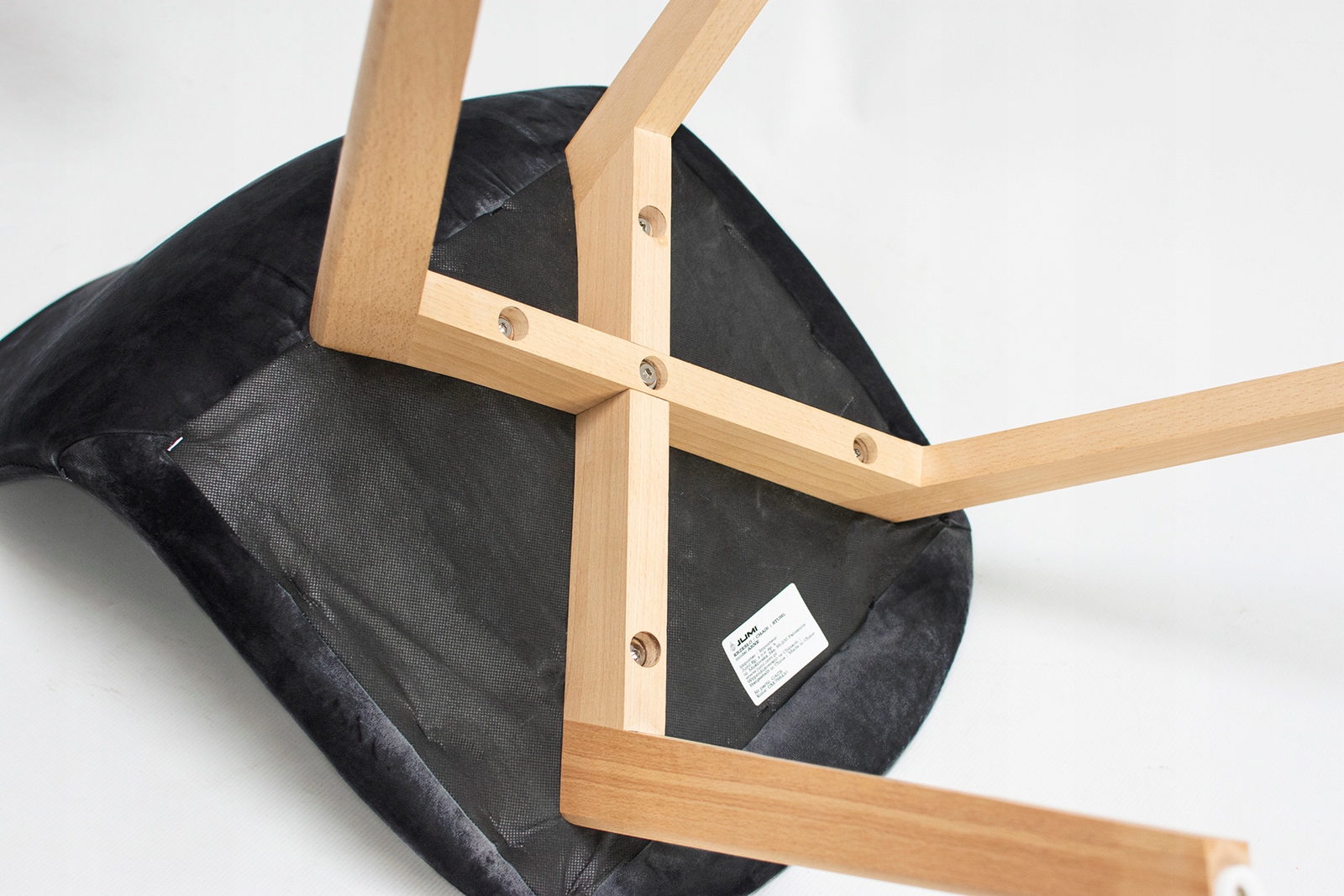 Krzesło COLIN czarne (zestaw nogi + śruby) (nowy kod)