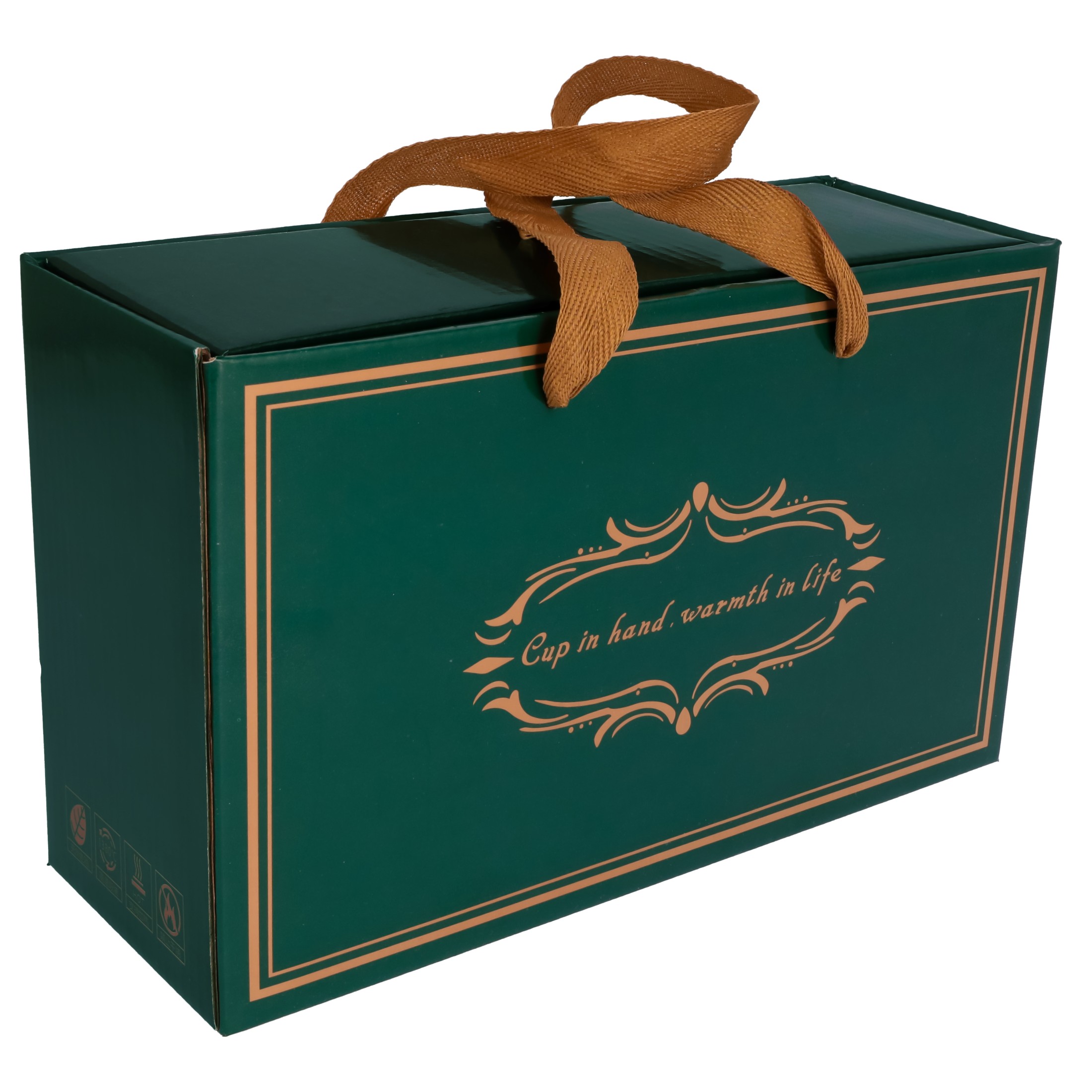 Zestaw prezentowy KUBEK podgrzewacz do napojów ELEKTRYCZNY łyżka UPOMINKOWY