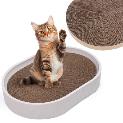 Zestaw drapak z DODATKOWYM wymiennym wkładem dla KOTA ekologiczny TEKTUROWY