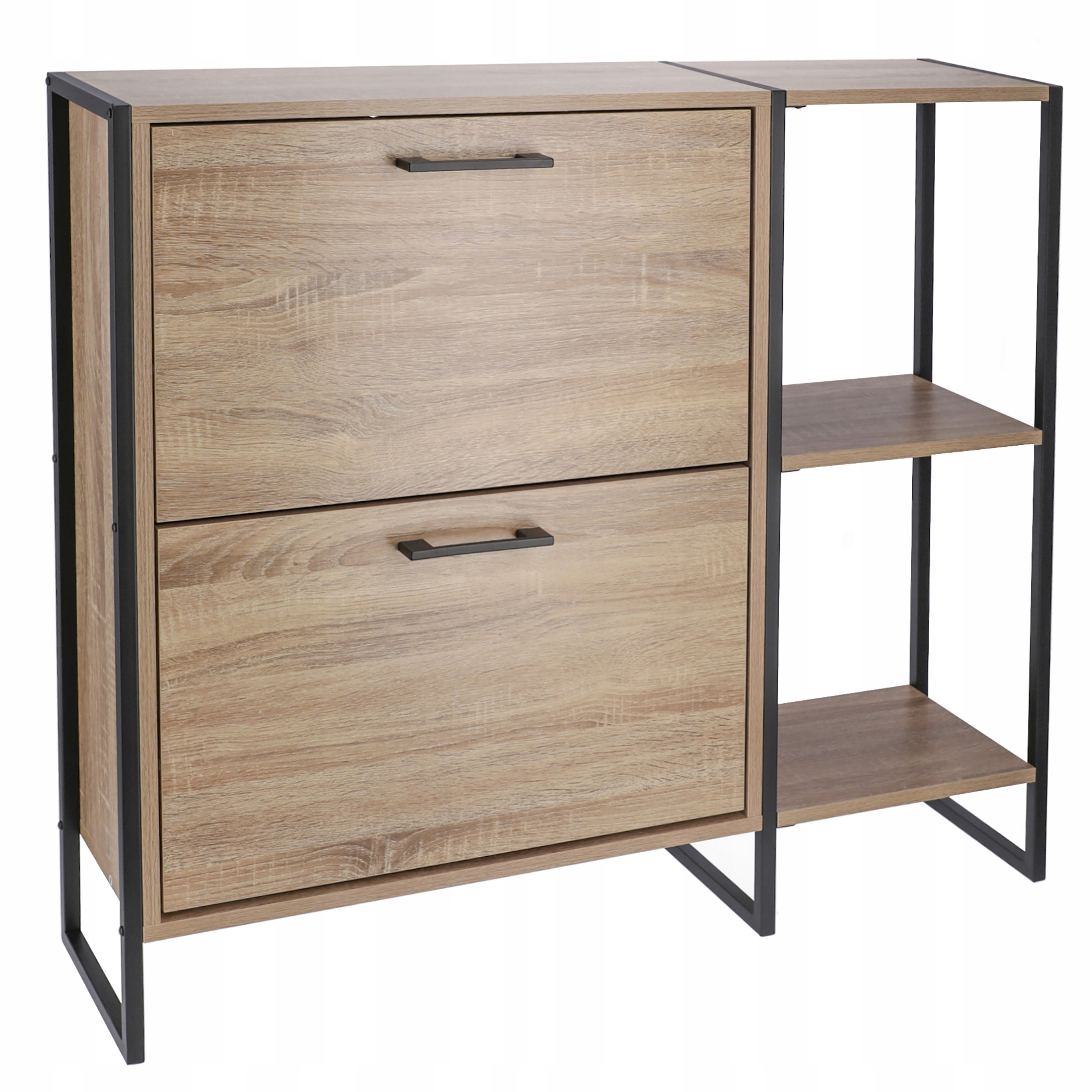 SZAFKA na buty regał 2 KOMORY OBUWIE komoda pojemna do przedpokoju LOFT