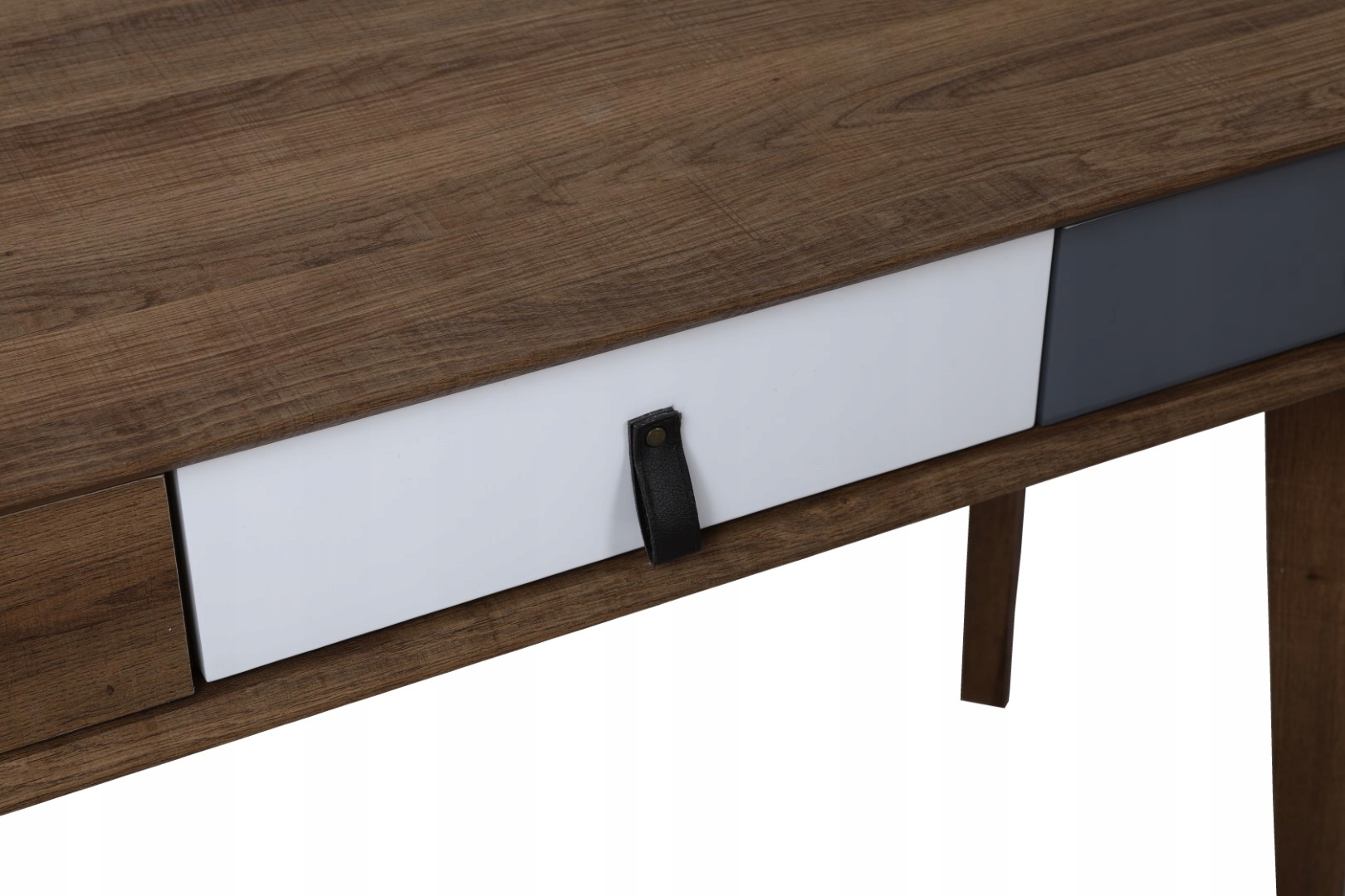 BIURKO ELEGANCKIE do gabinetu biura SZUFLADY NOWOCZESNE DUŻE komputerowe