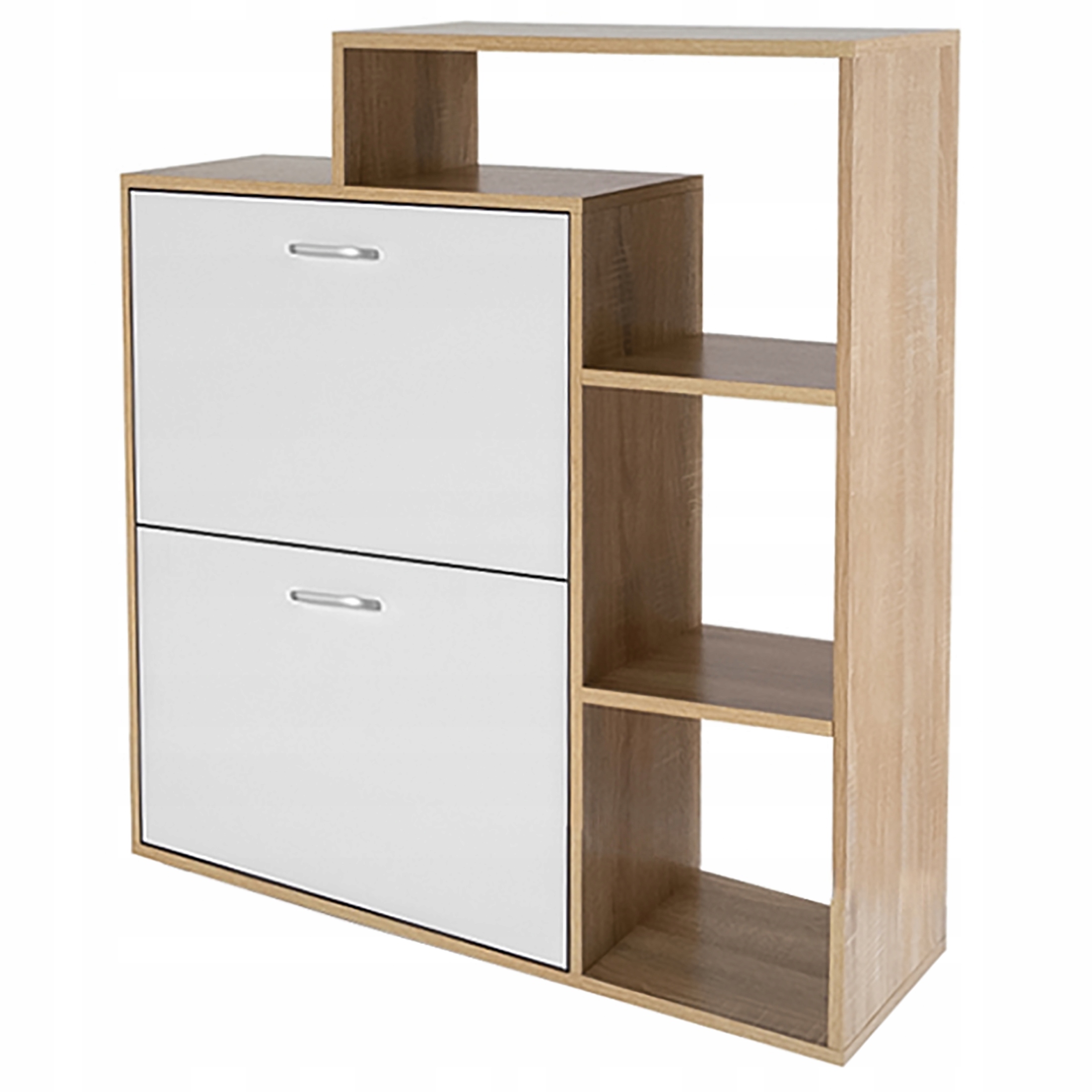 SZAFKA na buty REGAŁ 2 KOMORY OBUWIE komoda pojemna do przedpokoju