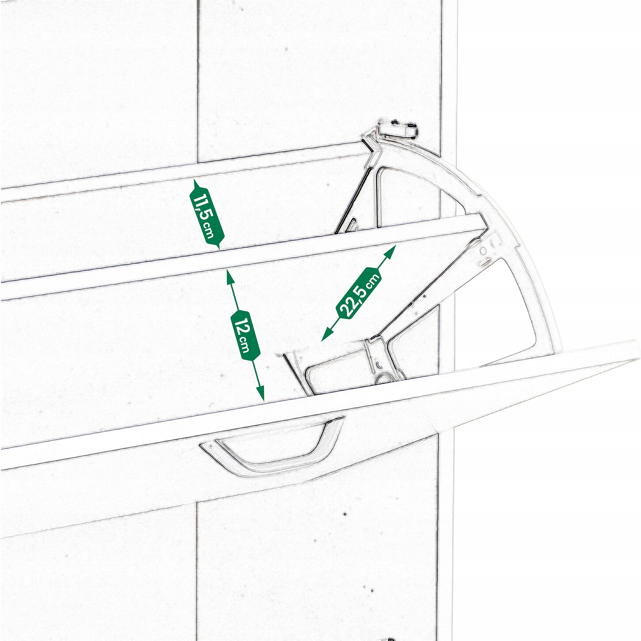 SZAFKA na buty regał 3 KOMORY OBUWIE komoda pojemna do przedpokoju REGAŁ