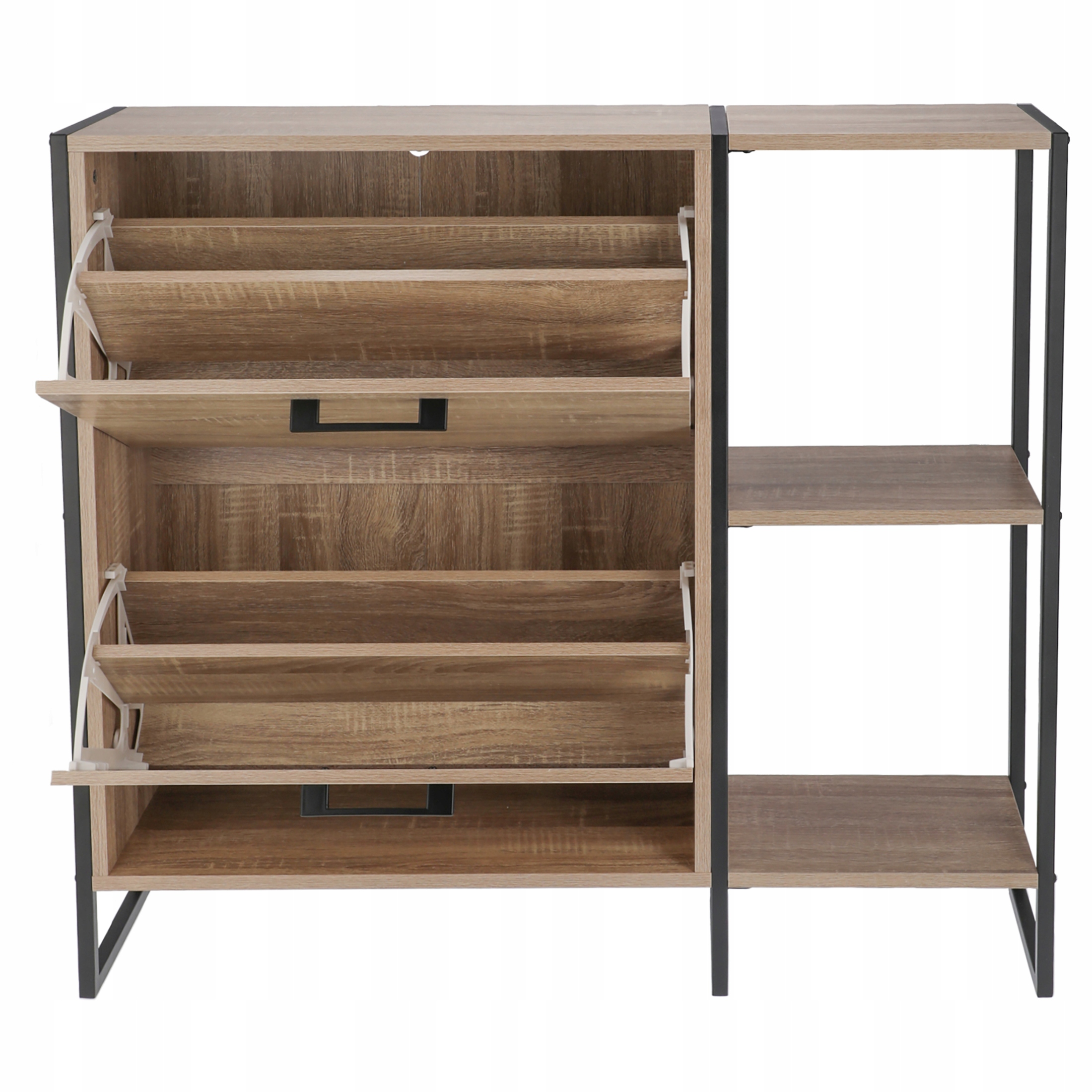 SZAFKA na buty regał 2 KOMORY OBUWIE komoda pojemna do przedpokoju LOFT