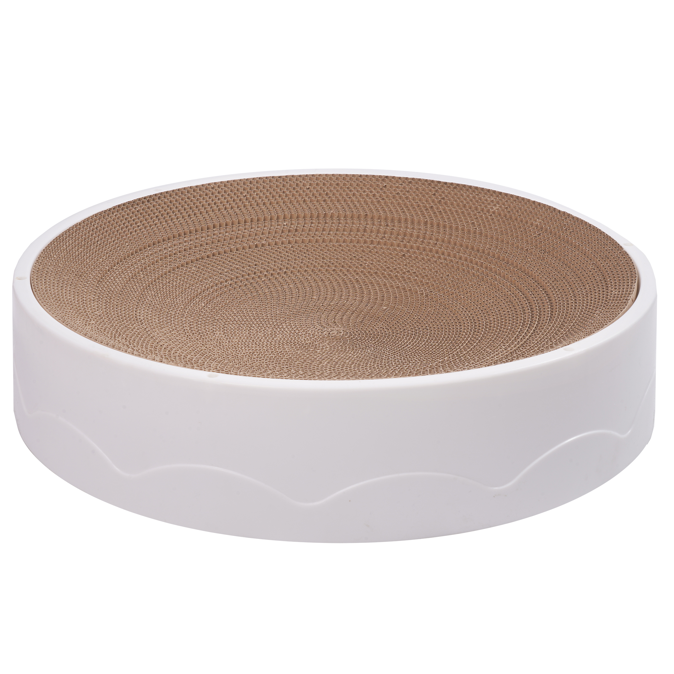 Drapak dla kota z tekturki duży DO DRAPANIA zabawka KOT  LEŻĄCY okrągły