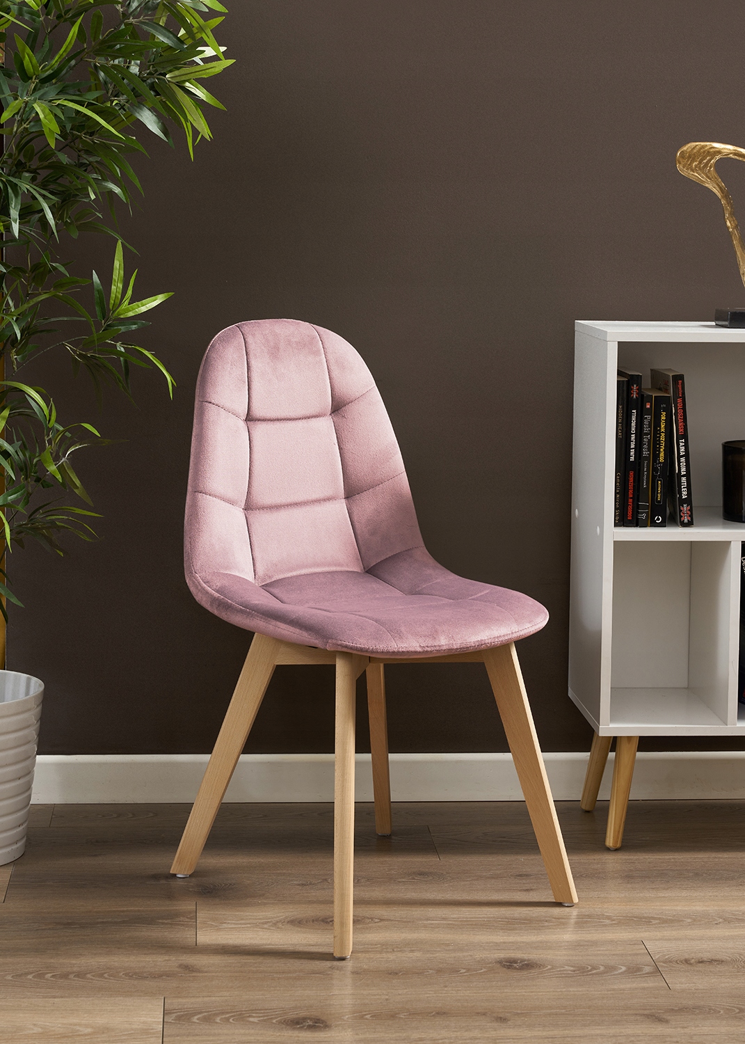 Krzesło COLIN różowe (zestaw nogi + śruby) (nowy kod)