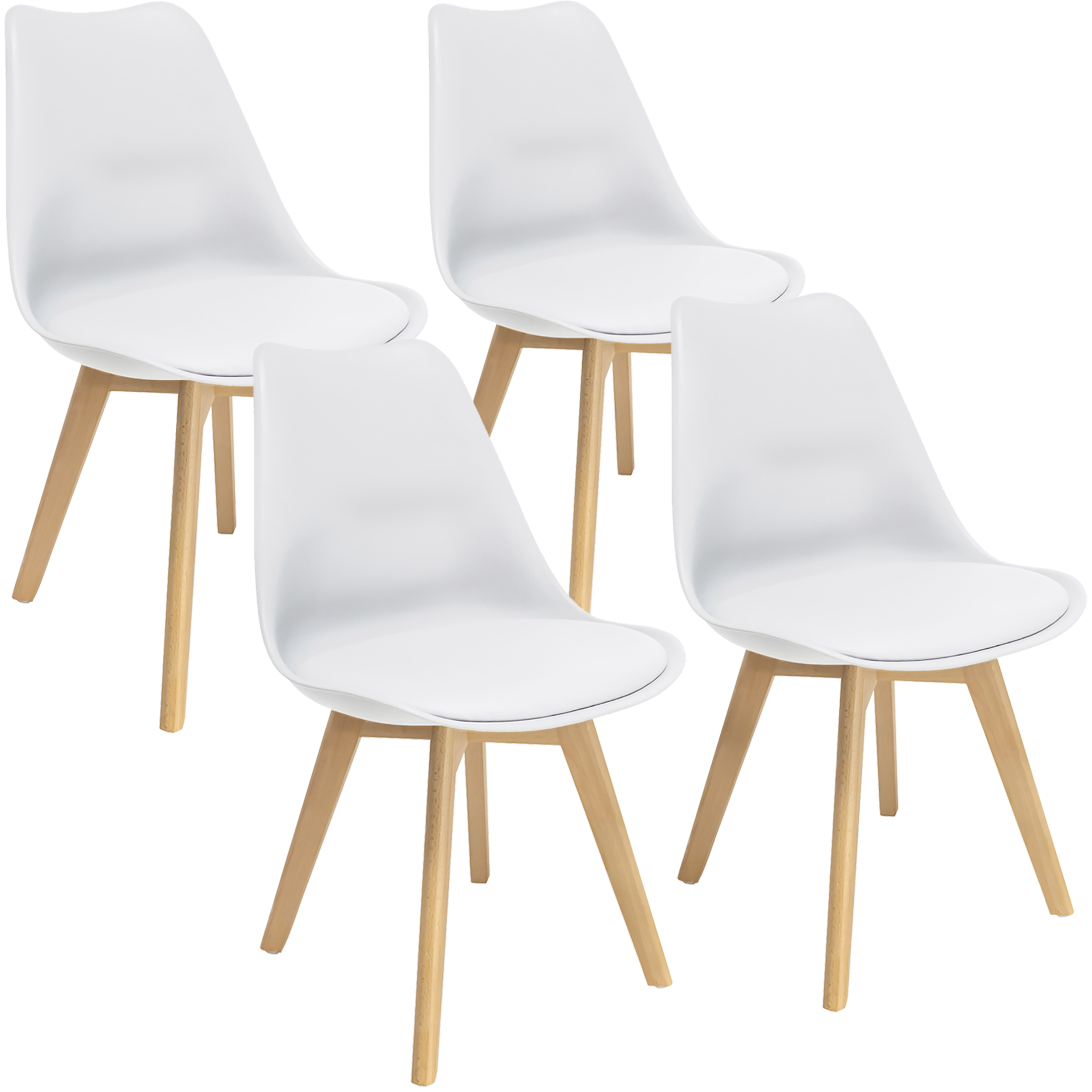 4 x Krzesło OSLO białe