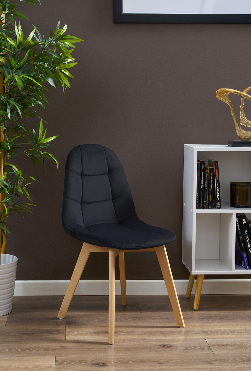 Krzesło COLIN czarne (zestaw nogi + śruby) (nowy kod)