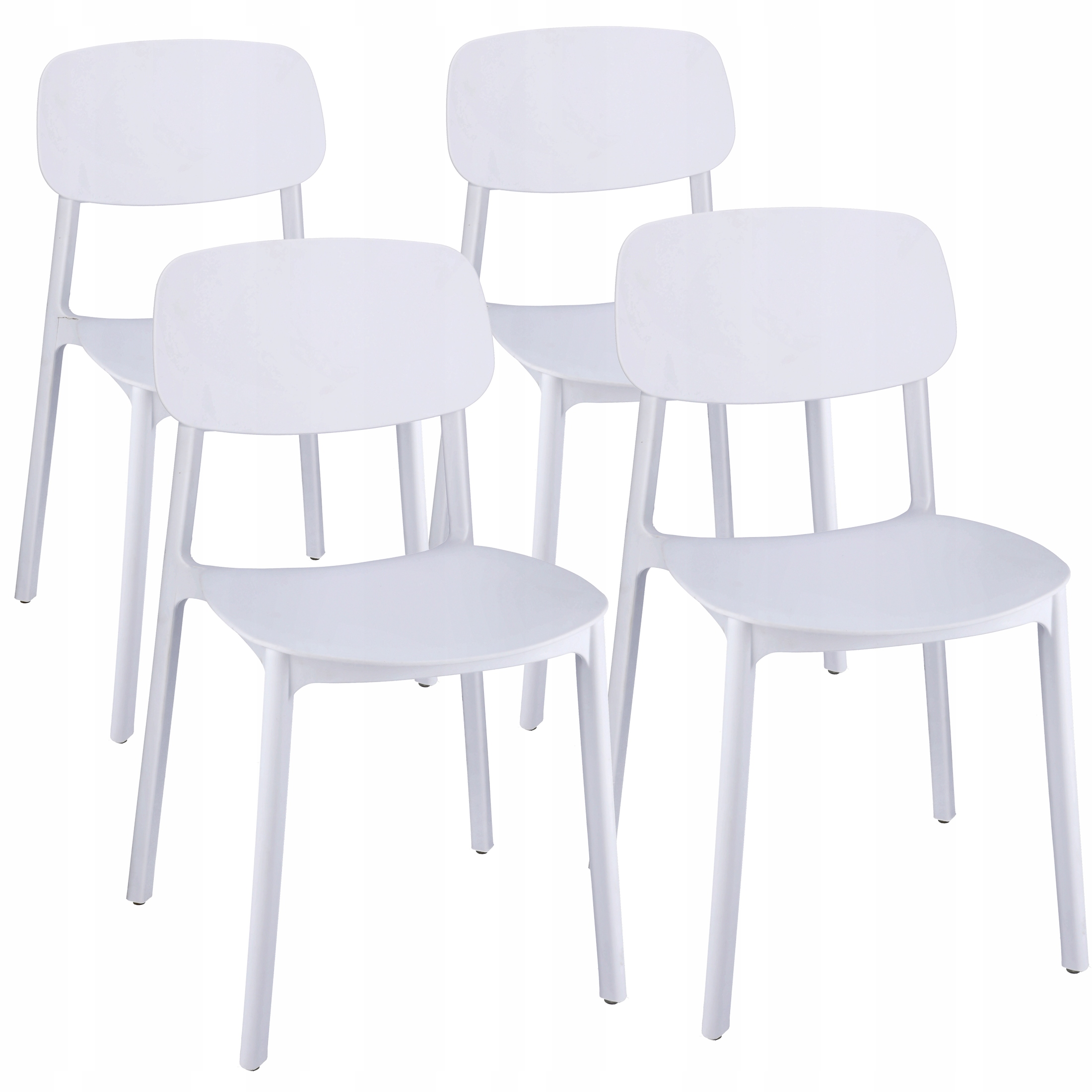 4 x Krzesło LARA białe