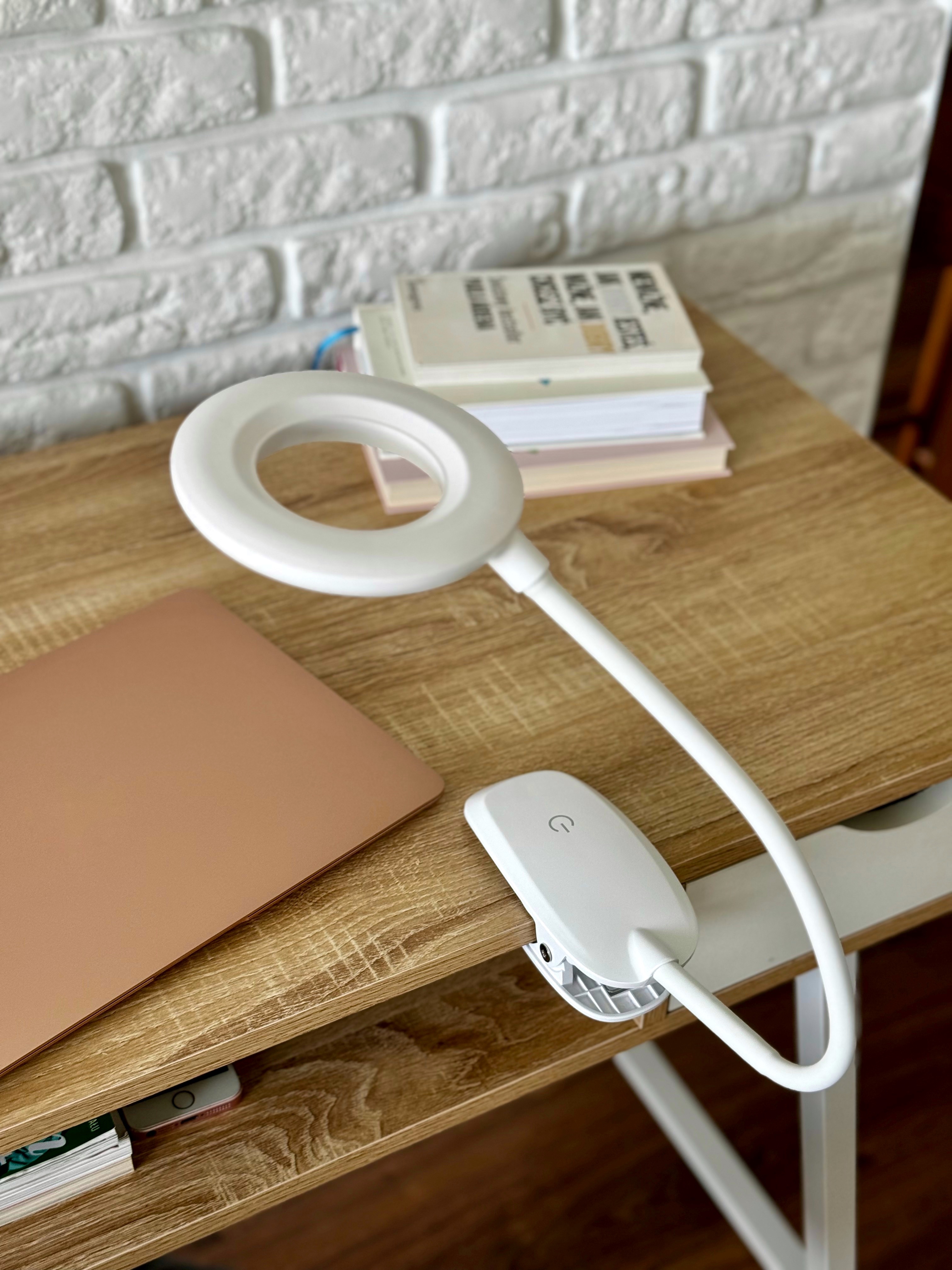 BEZPRZEWODOWA LAMPKA LED DO CZYTANIA NA KLIPS NOCNA BIURKO PRACY