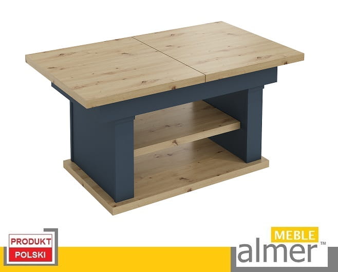 Ława Rozkładana Podnoszona Ławostół Stół L06 Dąb Artisan Grafit 130/210x80