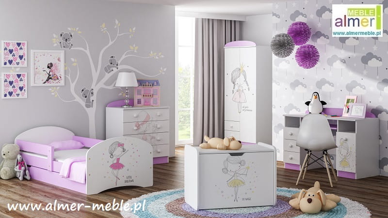 biurko dla dziecka meble dziecięce z grafiką szuflady PIRACI 6 NB7