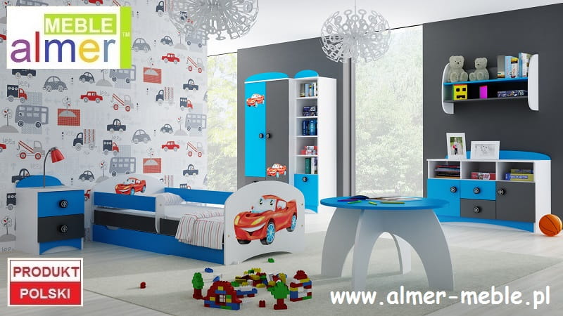 łóżko dla dziecka SUPER CAR N20S łóżko dziecięce z SZUFLADĄ  200/90