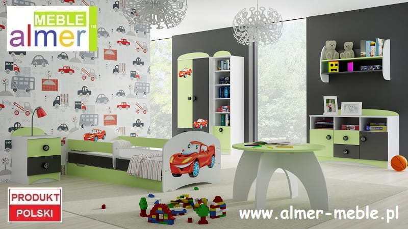 łóżko dla dziecka SUPER CAR N20S łóżko dziecięce z SZUFLADĄ  200/90