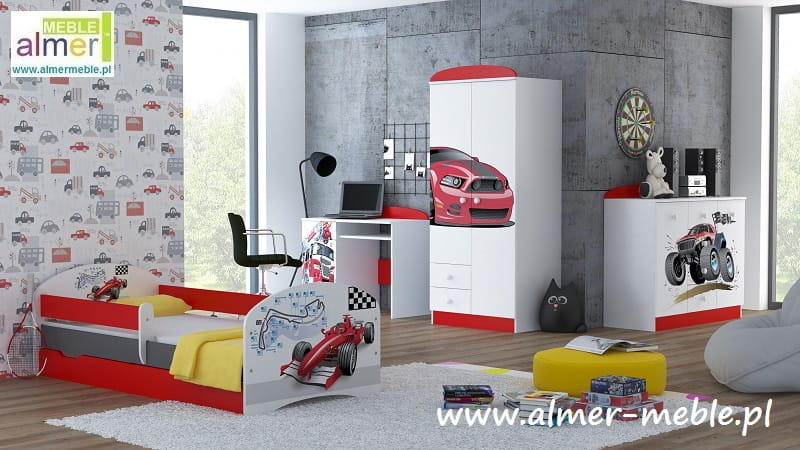 biurko z grafiką dziecięce meble dla dzieci szuflady STRAŻ POŻARNA 13 NB7