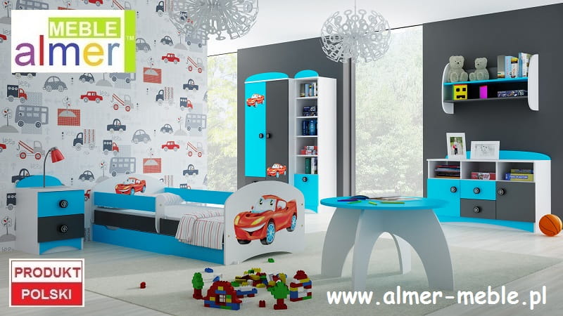 łóżko dla dziecka SUPER CAR N20S łóżko dziecięce z SZUFLADĄ  200/90