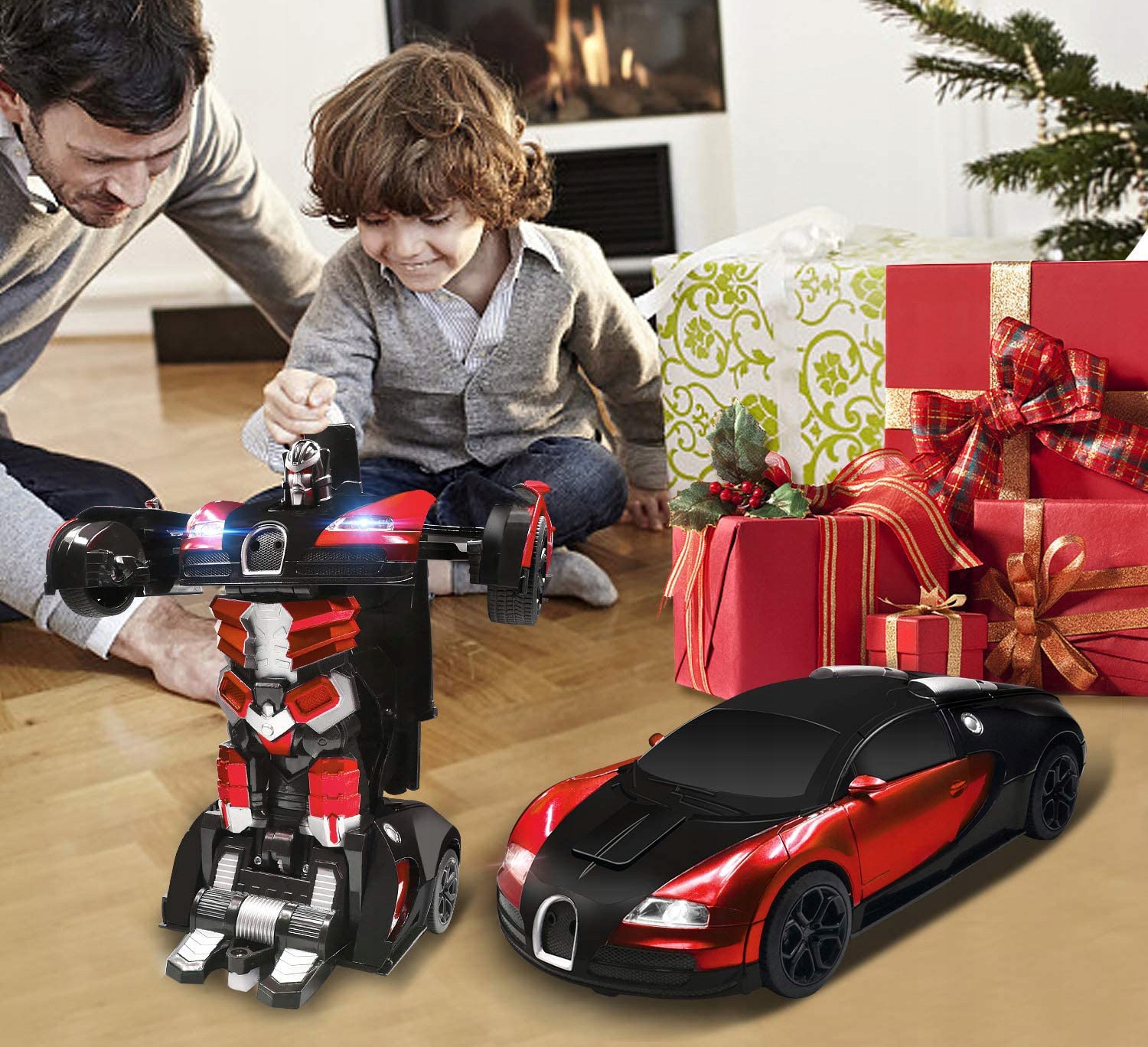 SAMOCHÓD ROBOT STEROWANY PILOTEM LUB GESTAMI RC