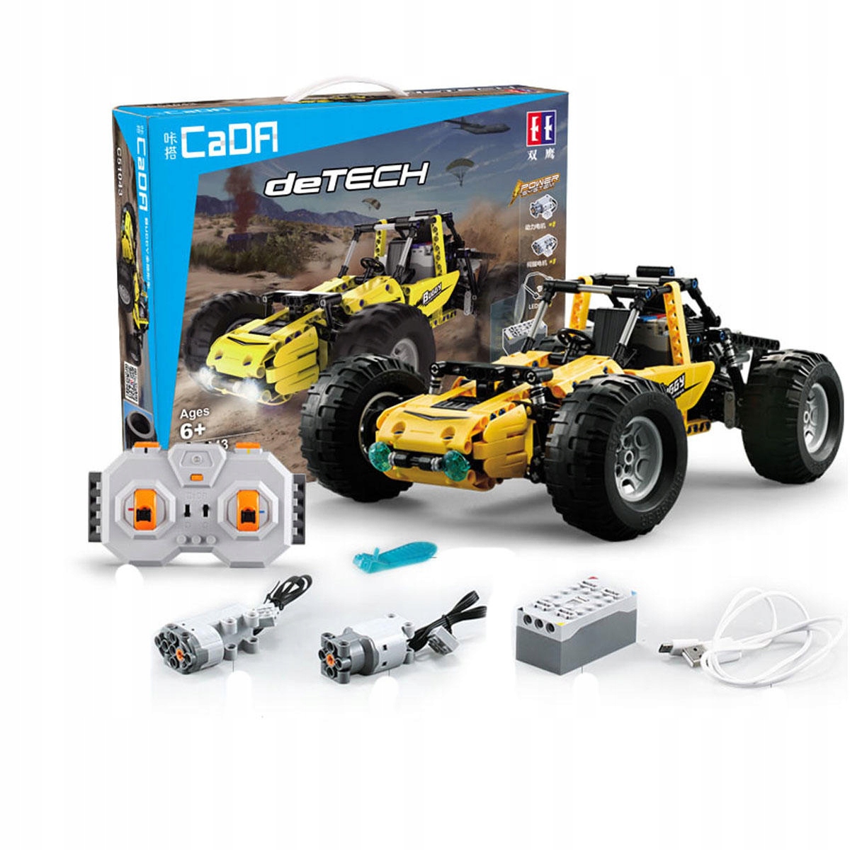 SAMOCHÓD BUGGY KLOCKI TECHNIK C51043W STEROWANY RC