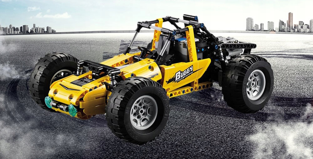 SAMOCHÓD BUGGY KLOCKI TECHNIK C51043W STEROWANY RC