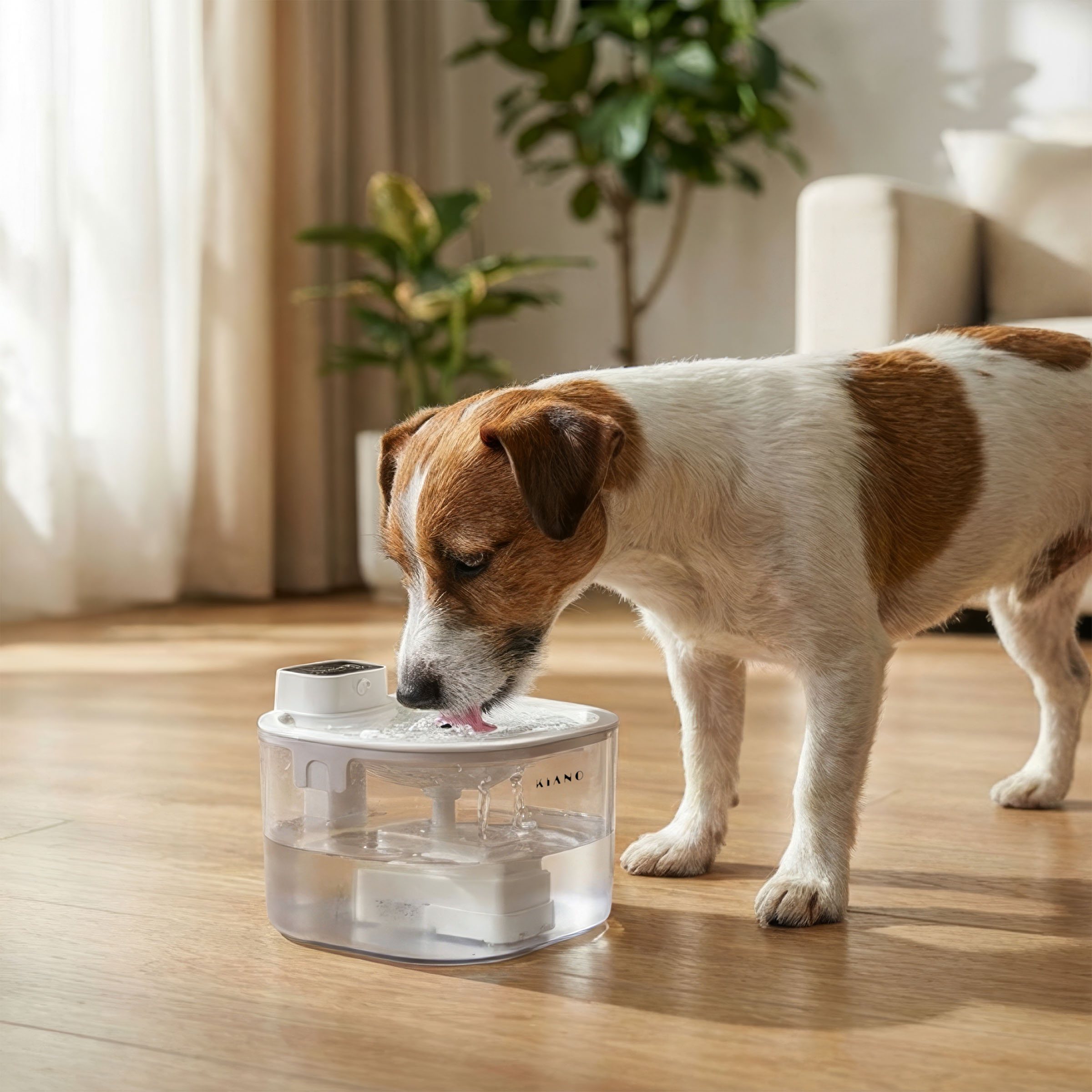 KIANO Fontaine pour chat et chien Aqua 2,5 L - Détecteur de mouvement, 3  modes, sans fil, silencieux, Blanc - Gamelles et distributeurs pour chat -  Achat & prix | fnac
