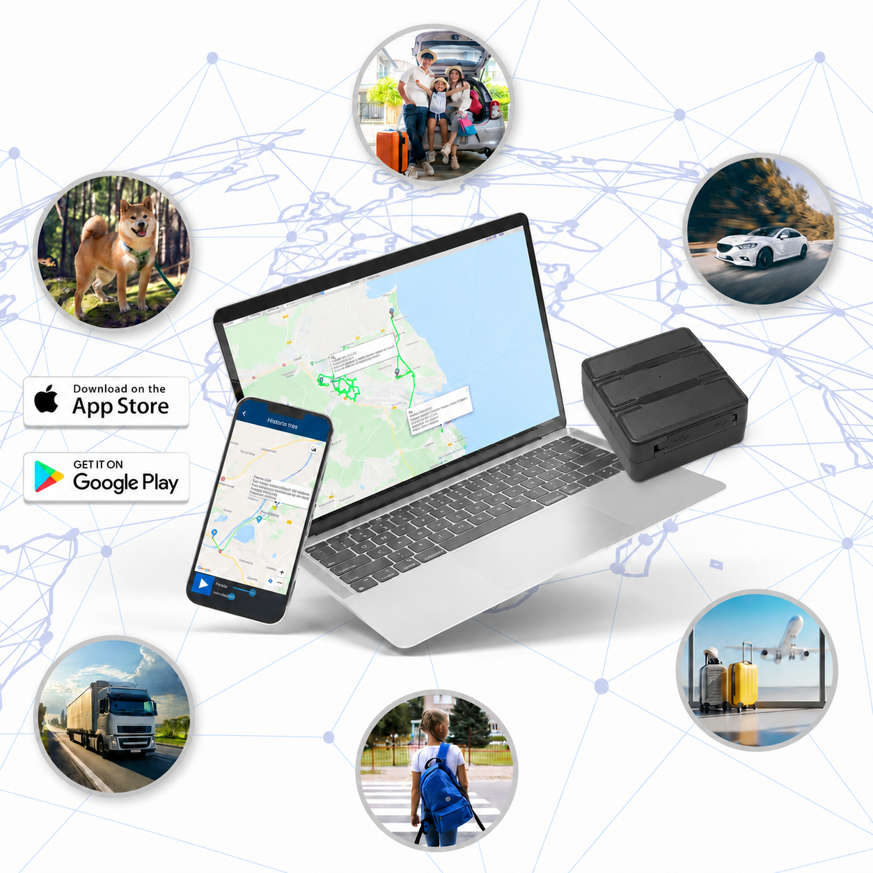 Lokalizator GPS 4G MKEC20A - widok urządzenia