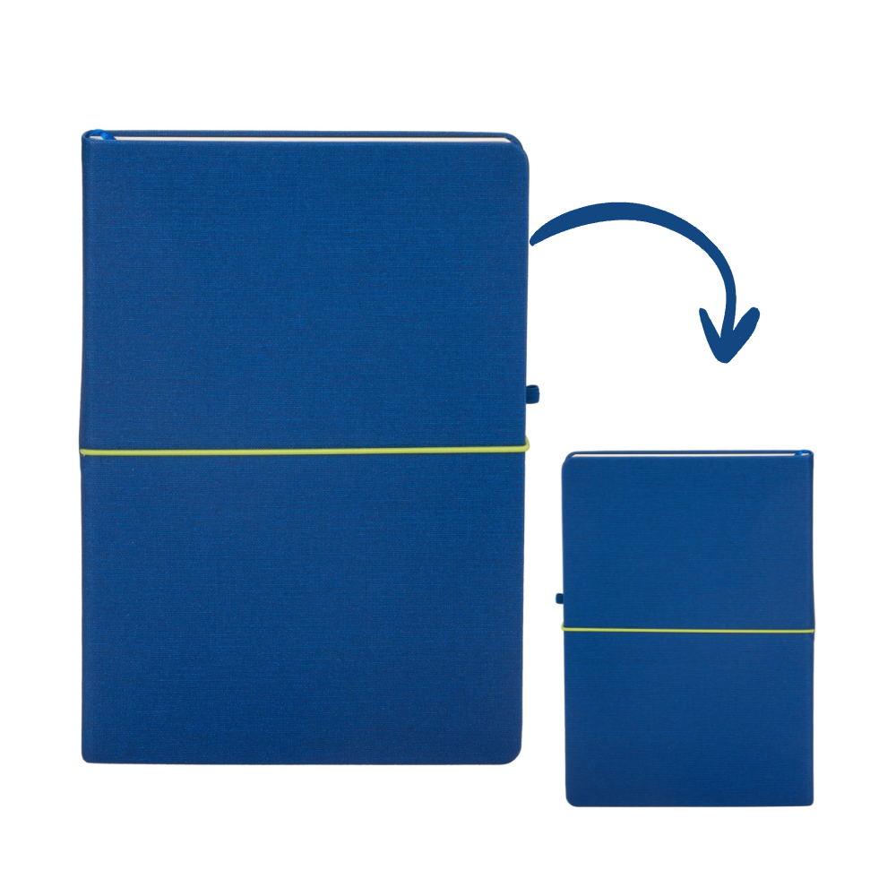 Granatowy notes biznesowy B5 w kropki