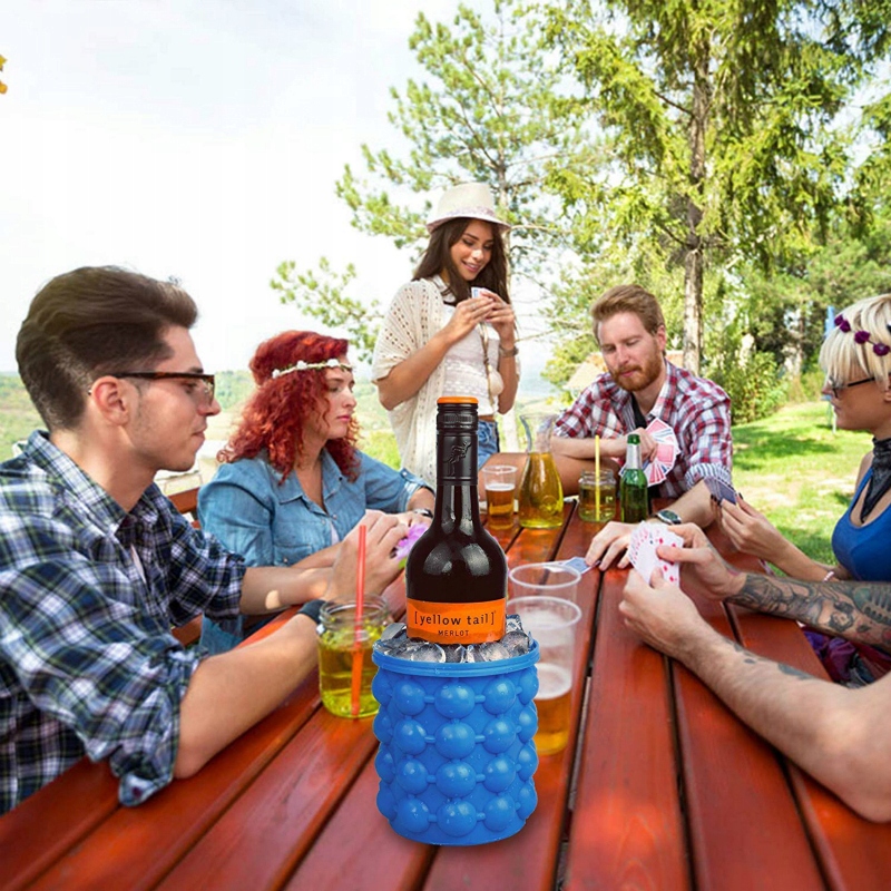 KOSTKARKA DO LODU SILIKONOWA WIADERKO NA LÓD 2w1