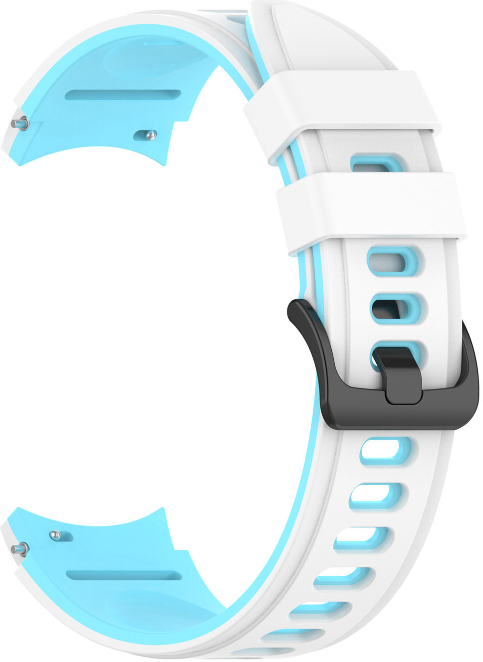 ERSGW4SB-008 WHITE + BLUE PASEK DO ZEGARKA