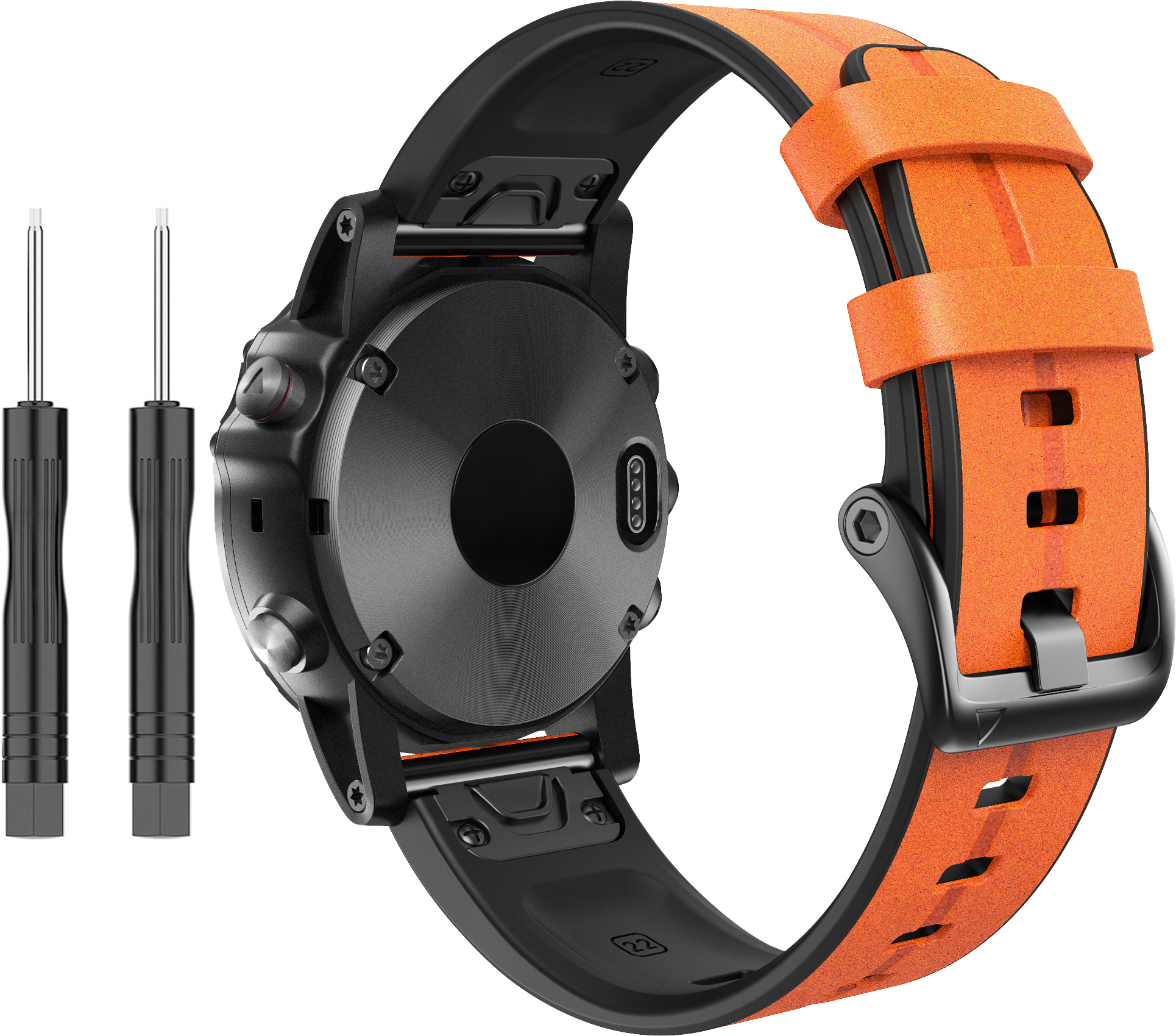 ERSQCKL-006 26MM Oranžová Řemínek k hodinkám ERSQCKL-006 ERSQCKL-006