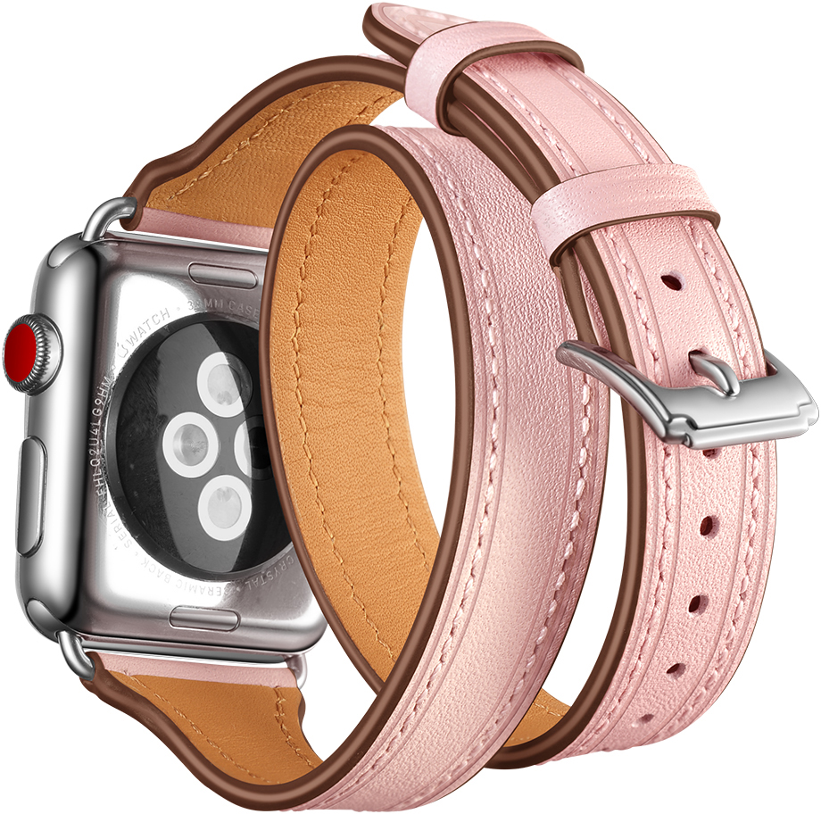 ERLB-052 38-41MM (S) Růžová (růžová) Řemínek k hodinkám ERLB-052 ERLB-052