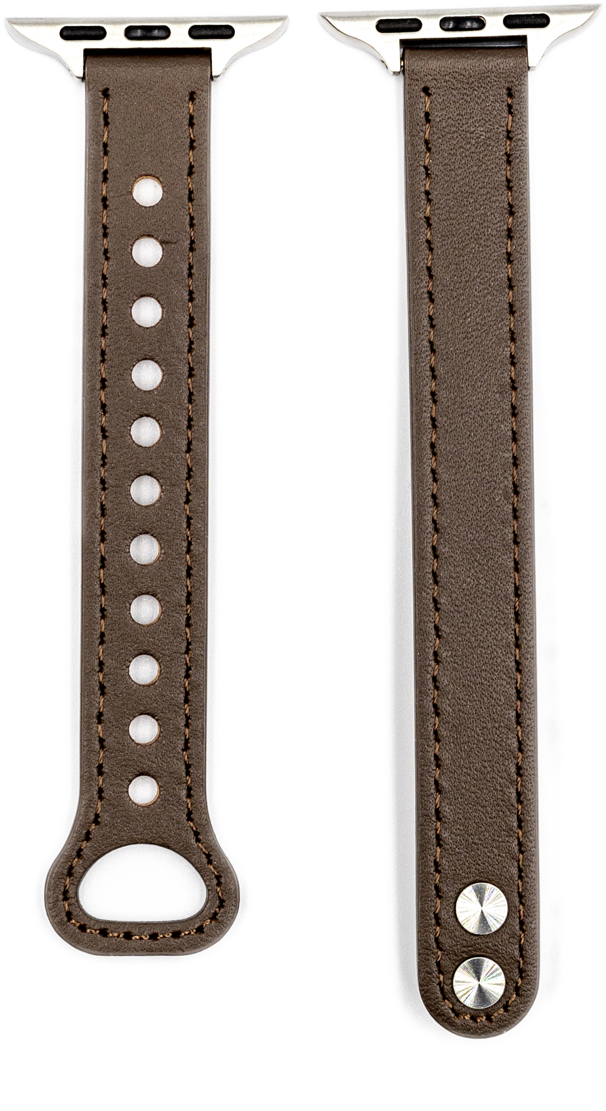 ERLB-112 38-41MM Tmavá Hnědá Řemínek k hodinkám ERLB-112 ERLB-112