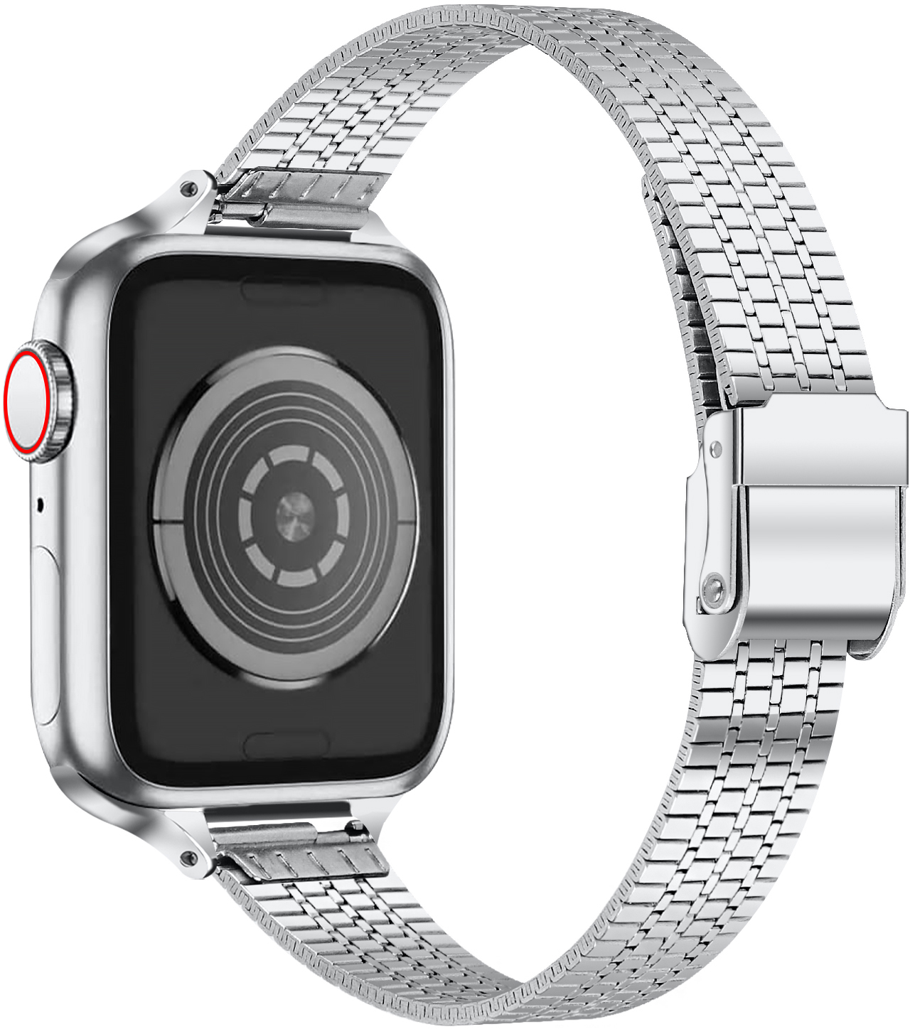 LSZHYH-016 38-42MM Stříbrná Řemínek k hodinkám LSZHYH-016 LSZHYH-016