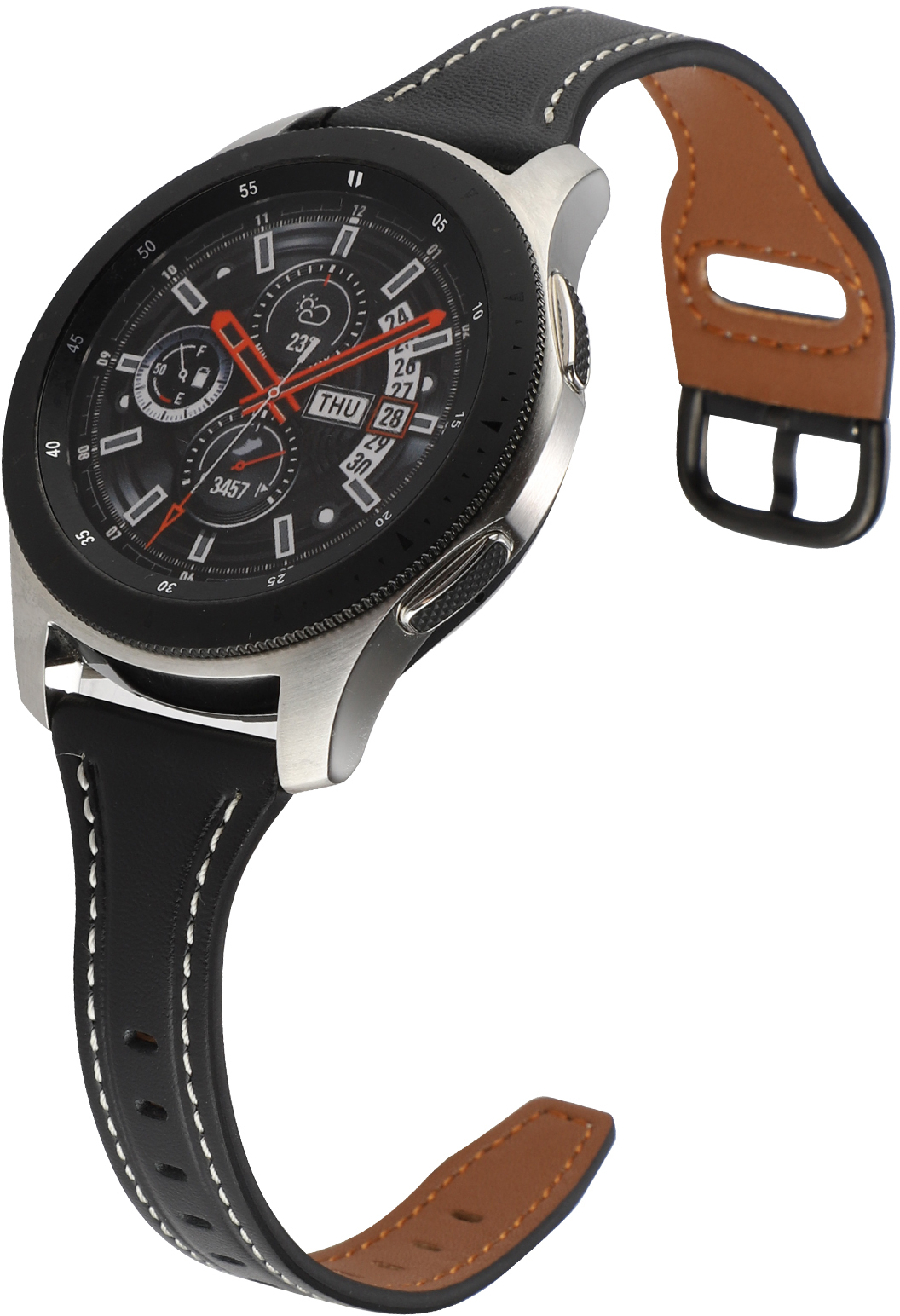 ERSWBL20-029-N BLACK + BLACK BUCKLE PASEK DO ZEGARKA
