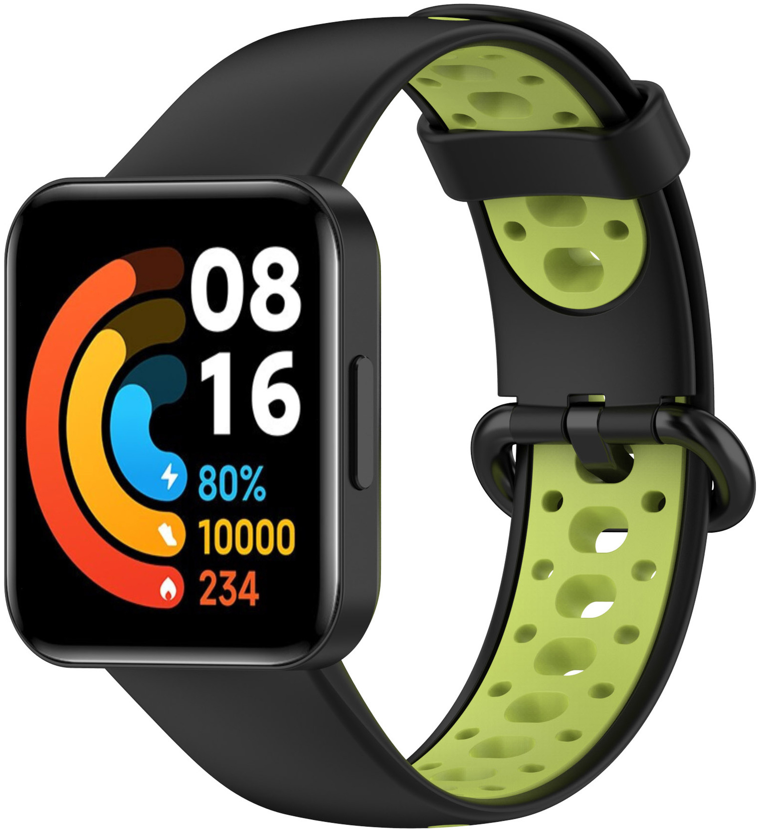 ERSRW2B-010-N Nero + Verde Cinturino per orologio ERSRW2B-010-N ERSRW2B-010-N