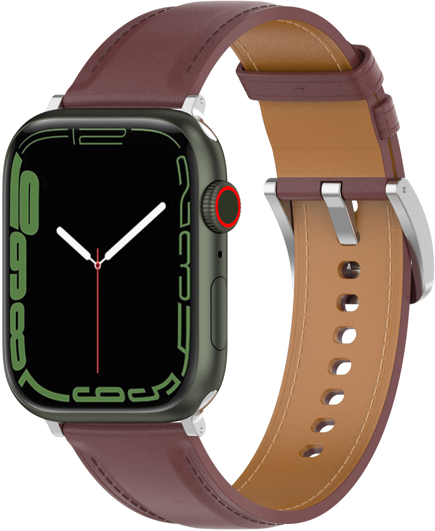 ERLB-123-N 38-41MM Oscuro Marrón #1 (S) Correa de reloj ERLB-123-N ERLB-123-N