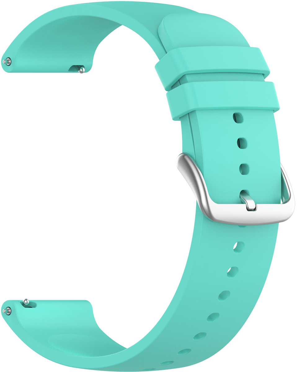 ERSSWBS22-032 Verde petrolio + Argento Fibbia Cinturino per orologio ERSSWBS22-032 ERSSWBS22-032