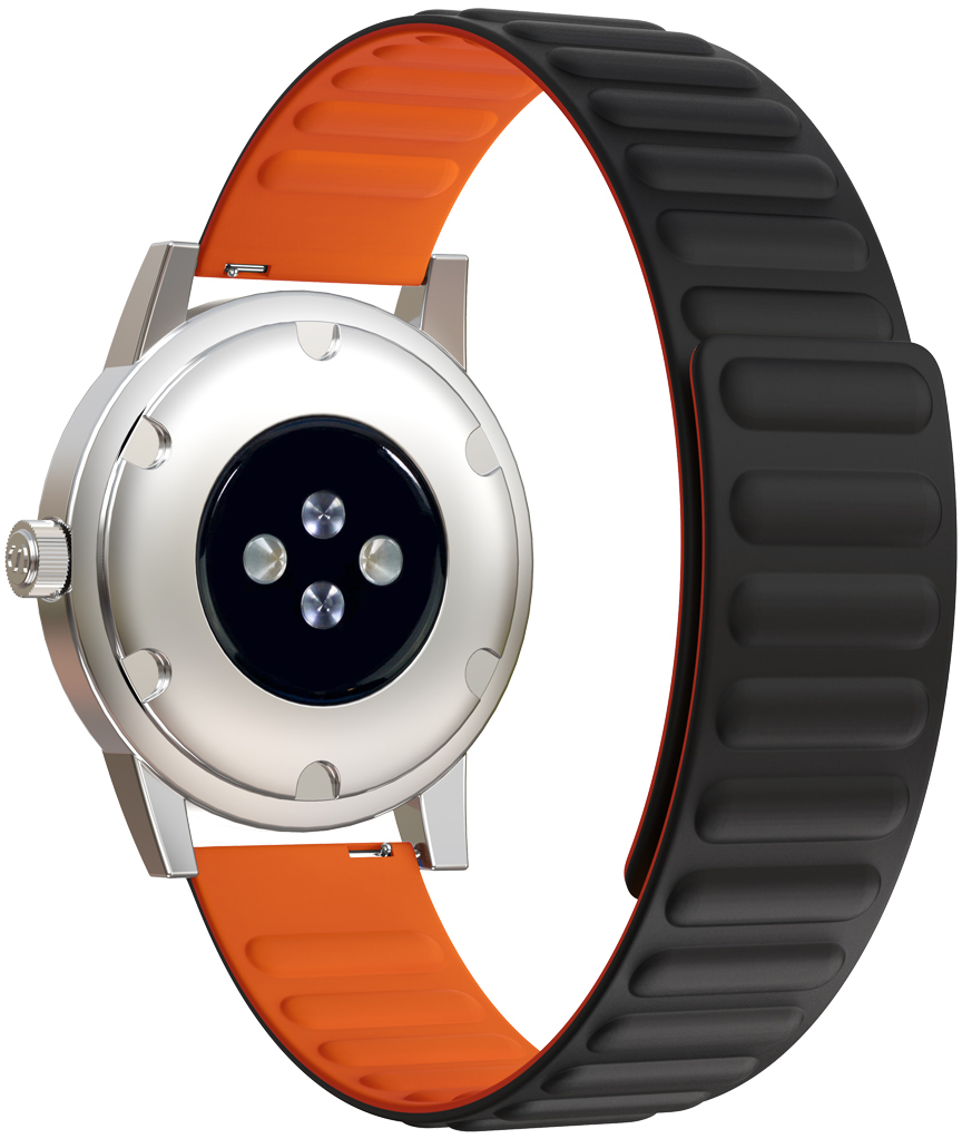 ERSSWBS22-043 BLACK + ORANGE PASEK DO ZEGARKA