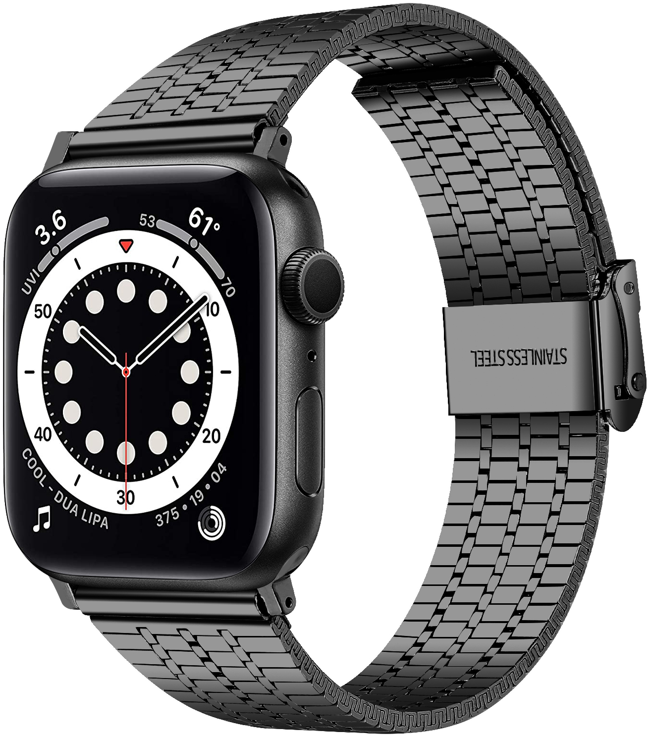 LSZHYH-024-N 38-42MM Černá Řemínek k hodinkám LSZHYH-024-N LSZHYH-024-N