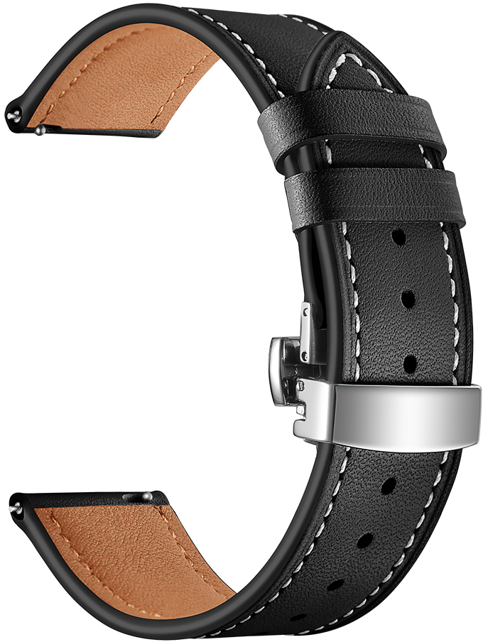 ERSWBL20-009 Schwarz + Silber Uhrenarmband ERSWBL20-009 ERSWBL20-009