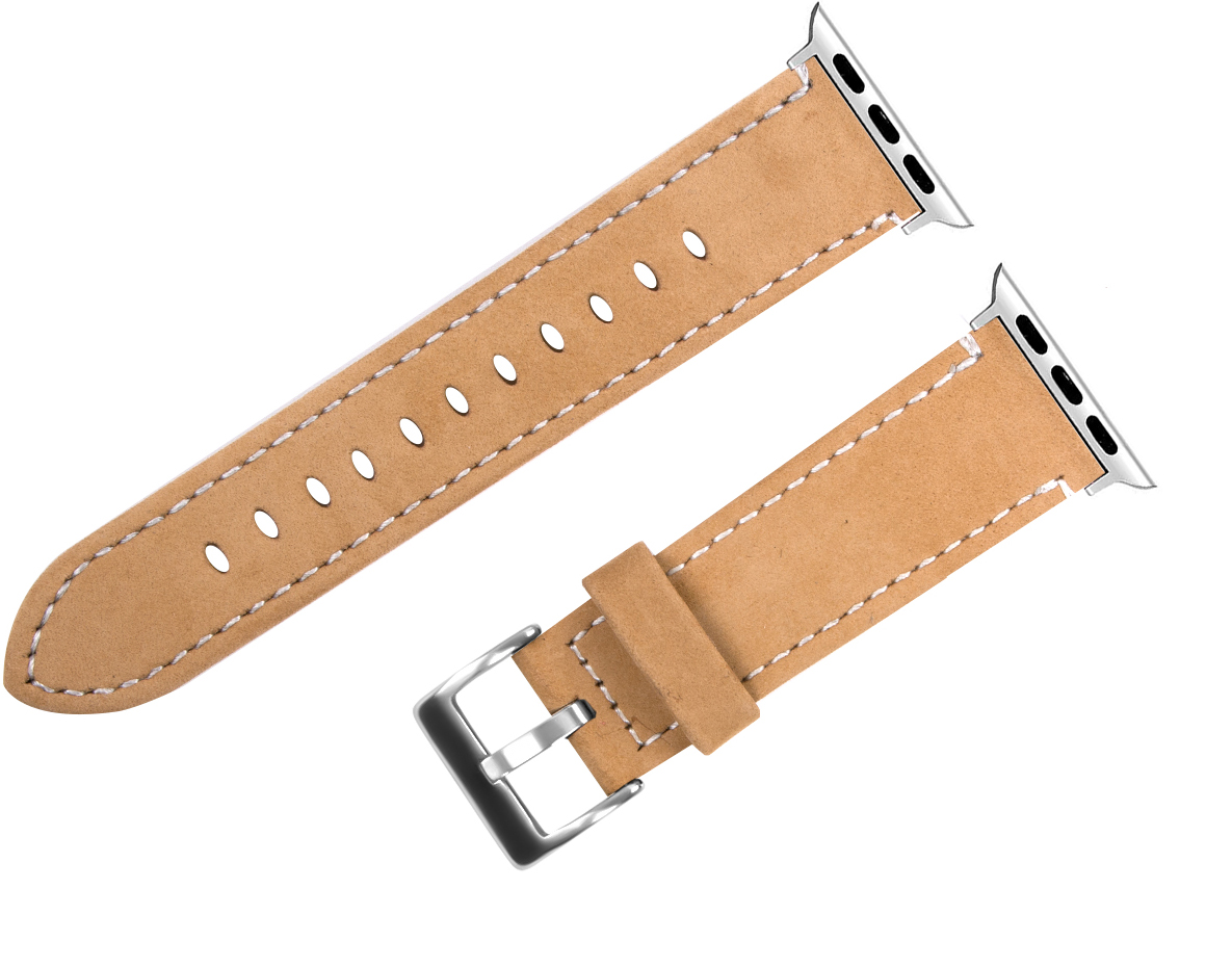 ERLB-042-N 38-41MM (L) LIGHT BROWN PASEK DO ZEGARKA