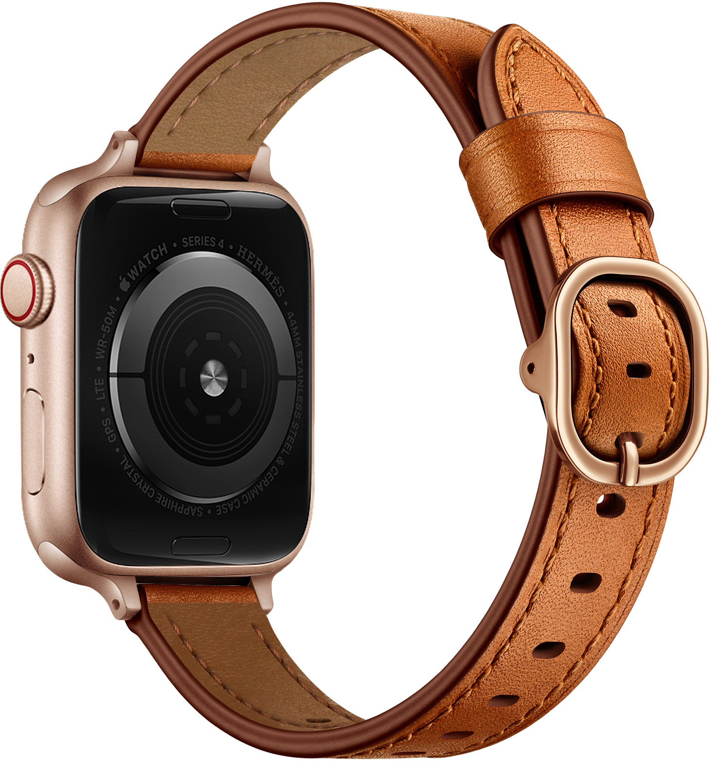 ERLB-063 38-41MM Brun + Roséguld Spänne Klockarmband ERLB-063 ERLB-063