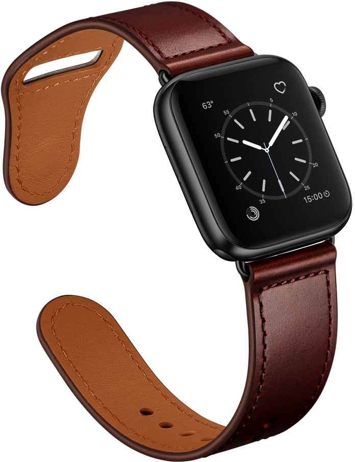 LSRTK-034-N 38-42MM RED BROWN #12 PASEK DO ZEGARKA