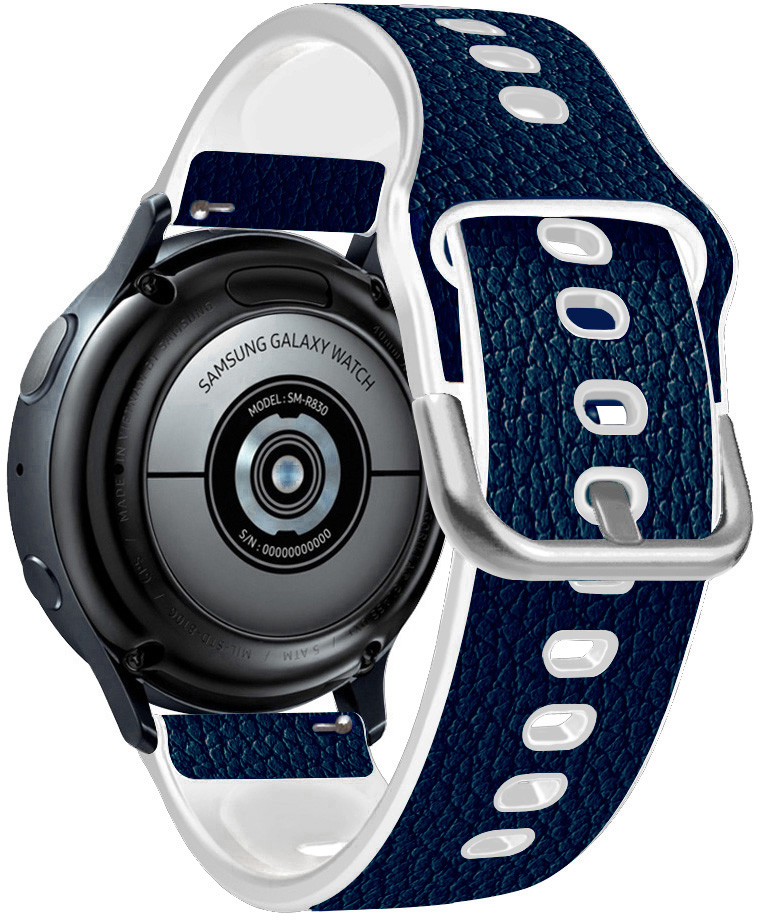 ERSGW4LB-005 Blauw + Wit Horlogeband