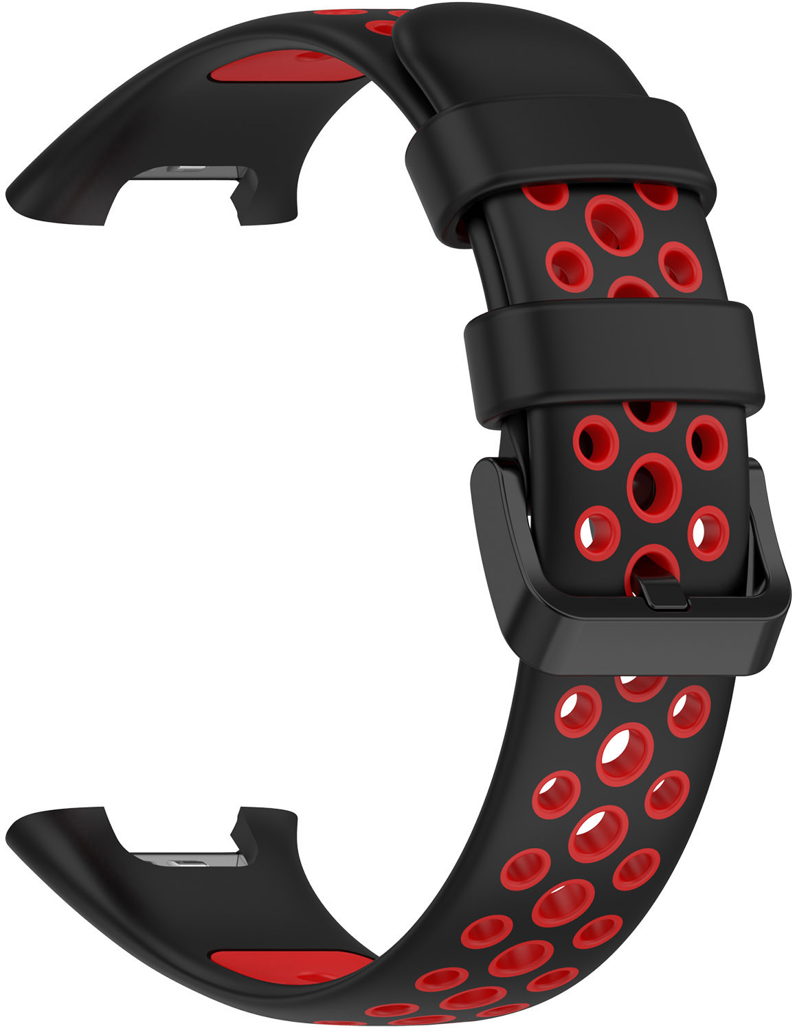 ERSXM7PSB-002 BLACK + RED PASEK DO ZEGARKA