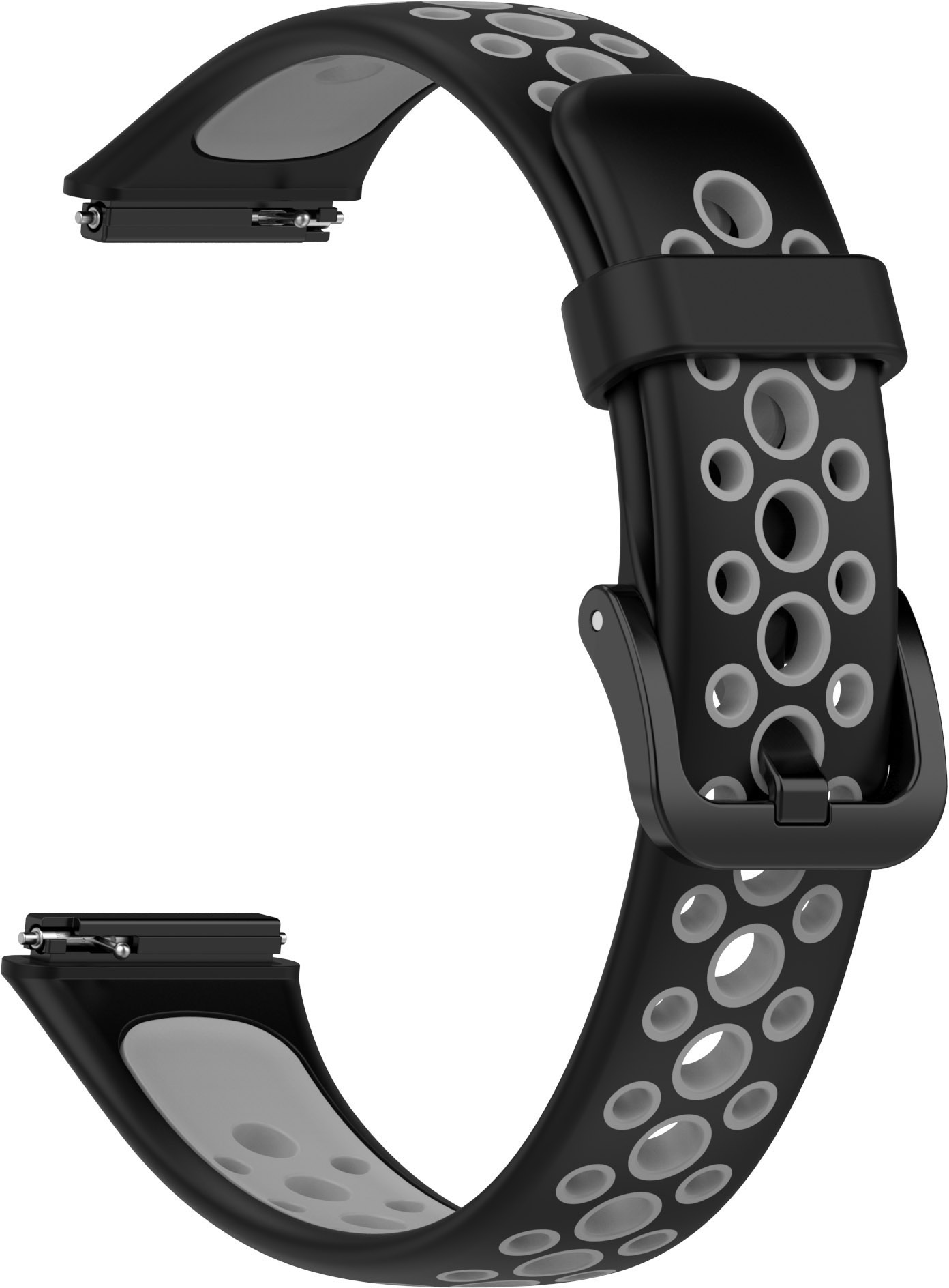 ERSHWB7S-006 Noir + Gris Bracelet de montre ERSHWB7S-006 ERSHWB7S-006