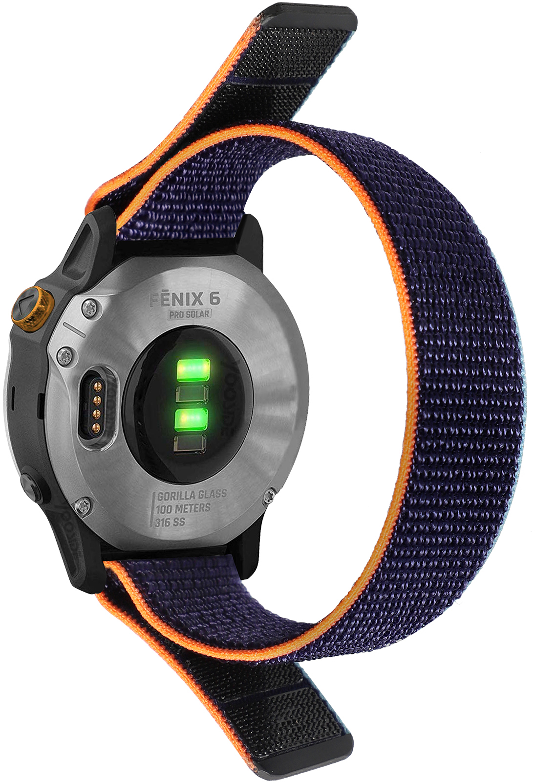 ERQCKL-012 26MM Zila+Oranža Pulksteņa siksniņa ERQCKL-012 ERQCKL-012