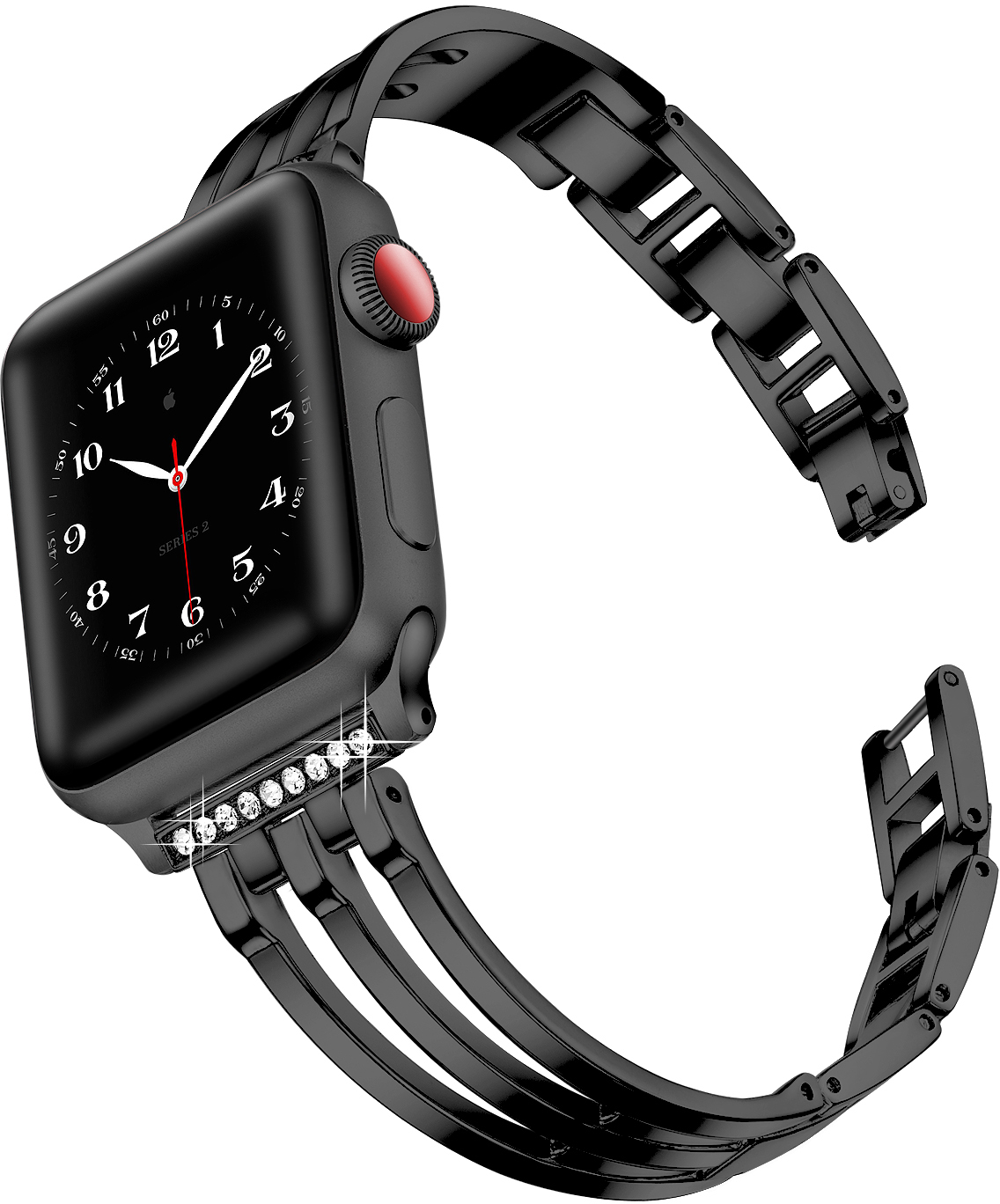 ERSMTB-016 38-41MM Černá Řemínek k hodinkám ERSMTB-016 ERSMTB-016