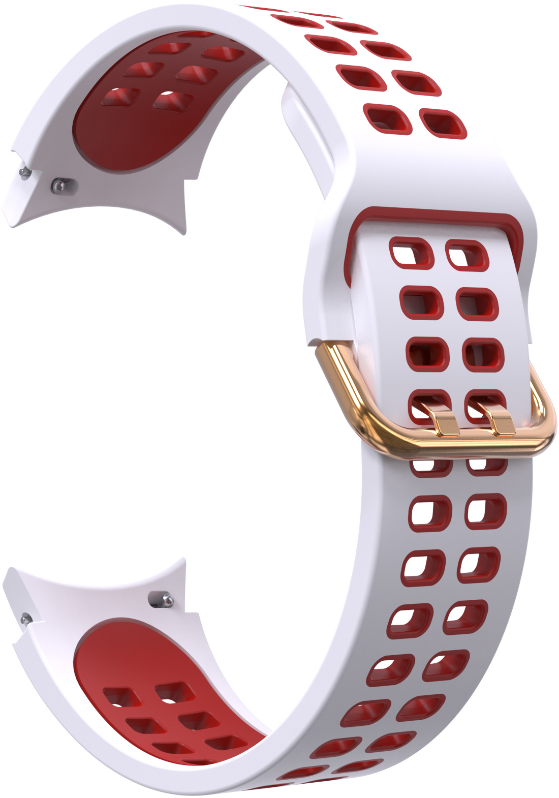 ERSGW4SB-005 Branco + Vermelho Bracelete de relógio ERSGW4SB-005 ERSGW4SB-005