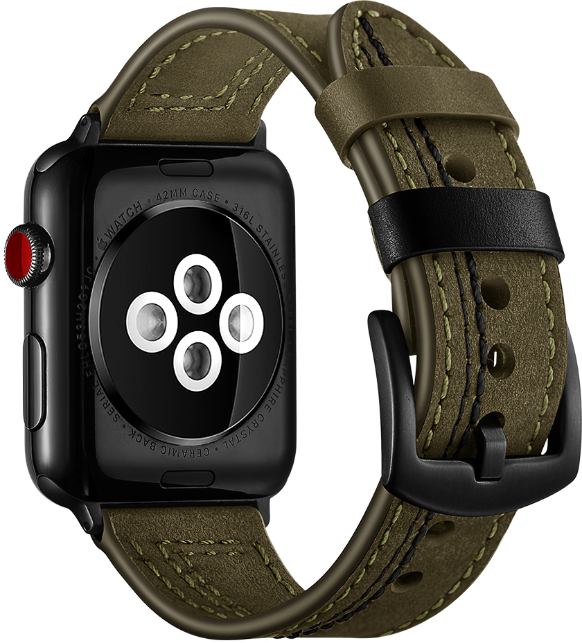 ERLB-072 42-49MM Glas + Dubh Búcla Strapa uaireadóra ERLB-072 ERLB-072